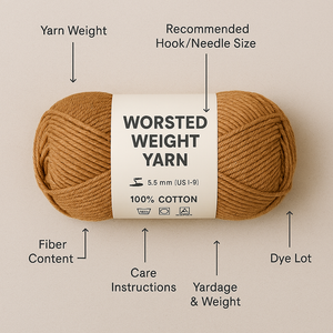 How to Read a Yarn Label (Without Getting Overwhelmed)