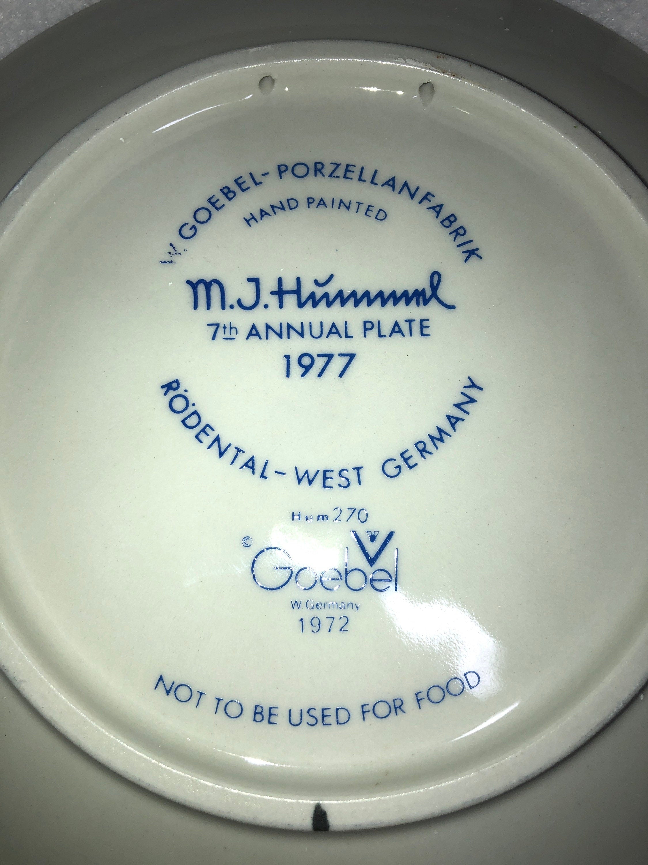 Apple Tree Boy 1977 Annual M I Hummel Plate Goebel In Box