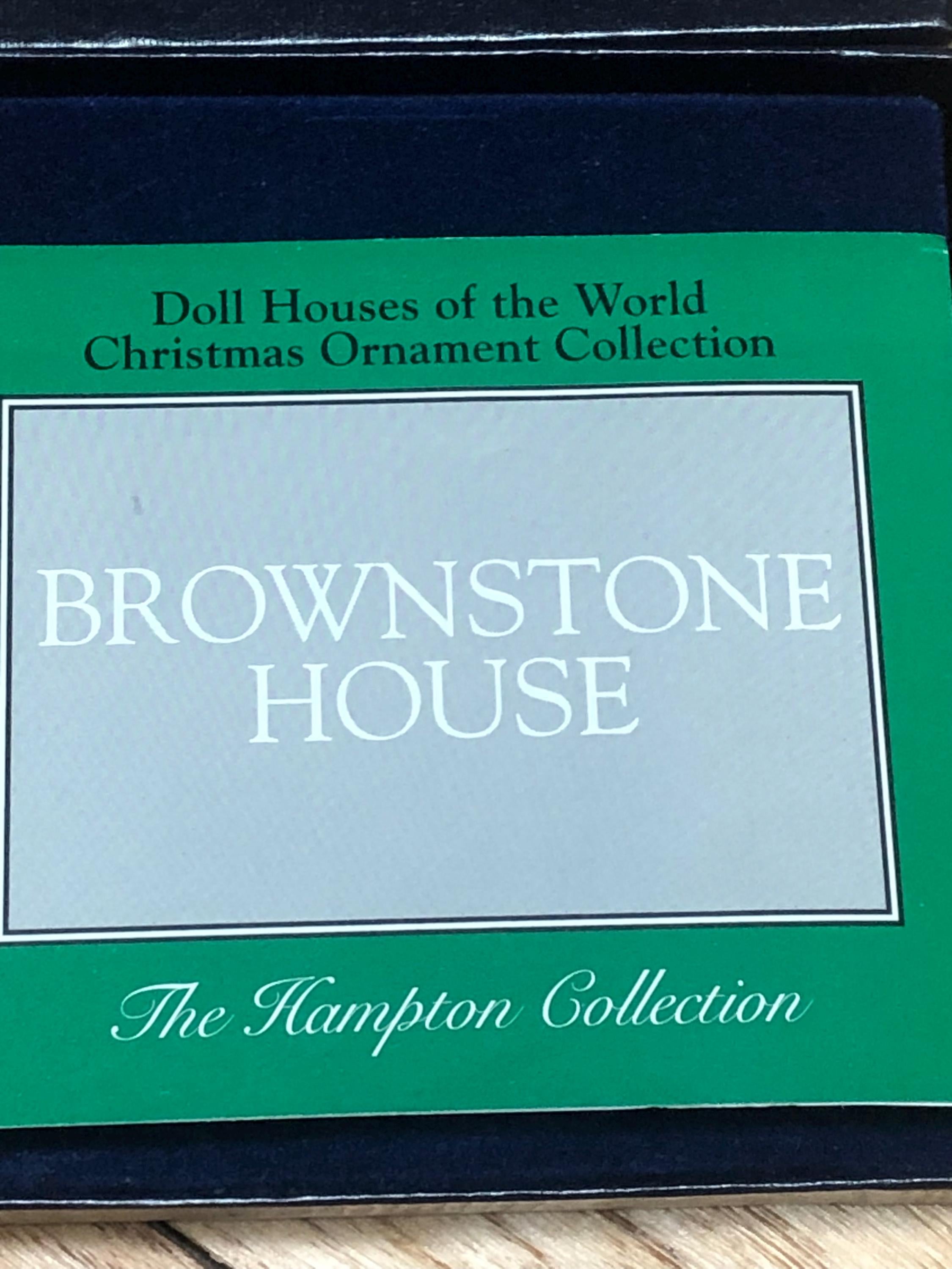 Brownstone House Hampton Collection Miniature Dollhouse Christmas Ornament A Timeless Holiday Treasure
