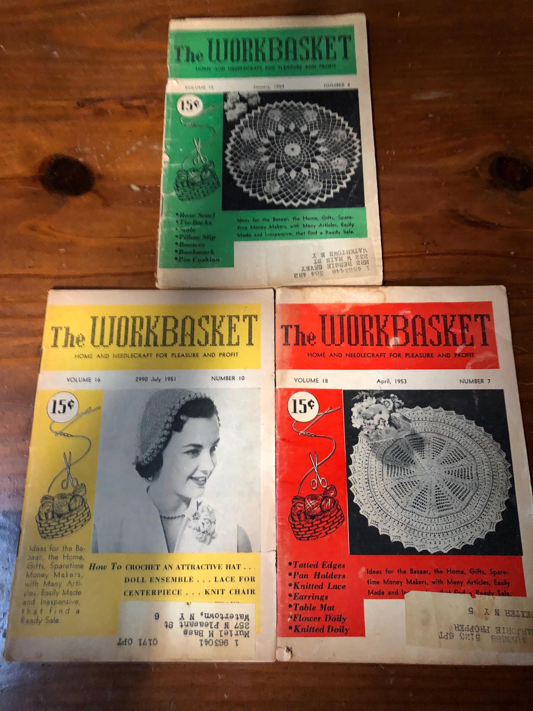 The Work. Basket Magazine July 1951, April 1953  & January 1954