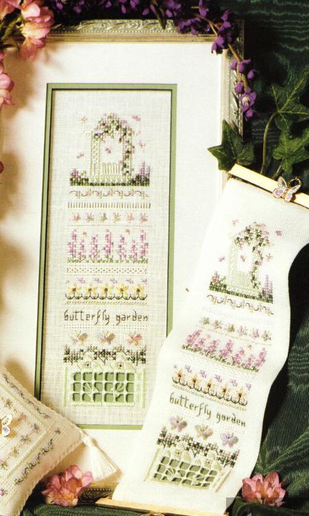 Butterfly Garden Sampler Cross Stitch Leaflet The Victorian Sampler