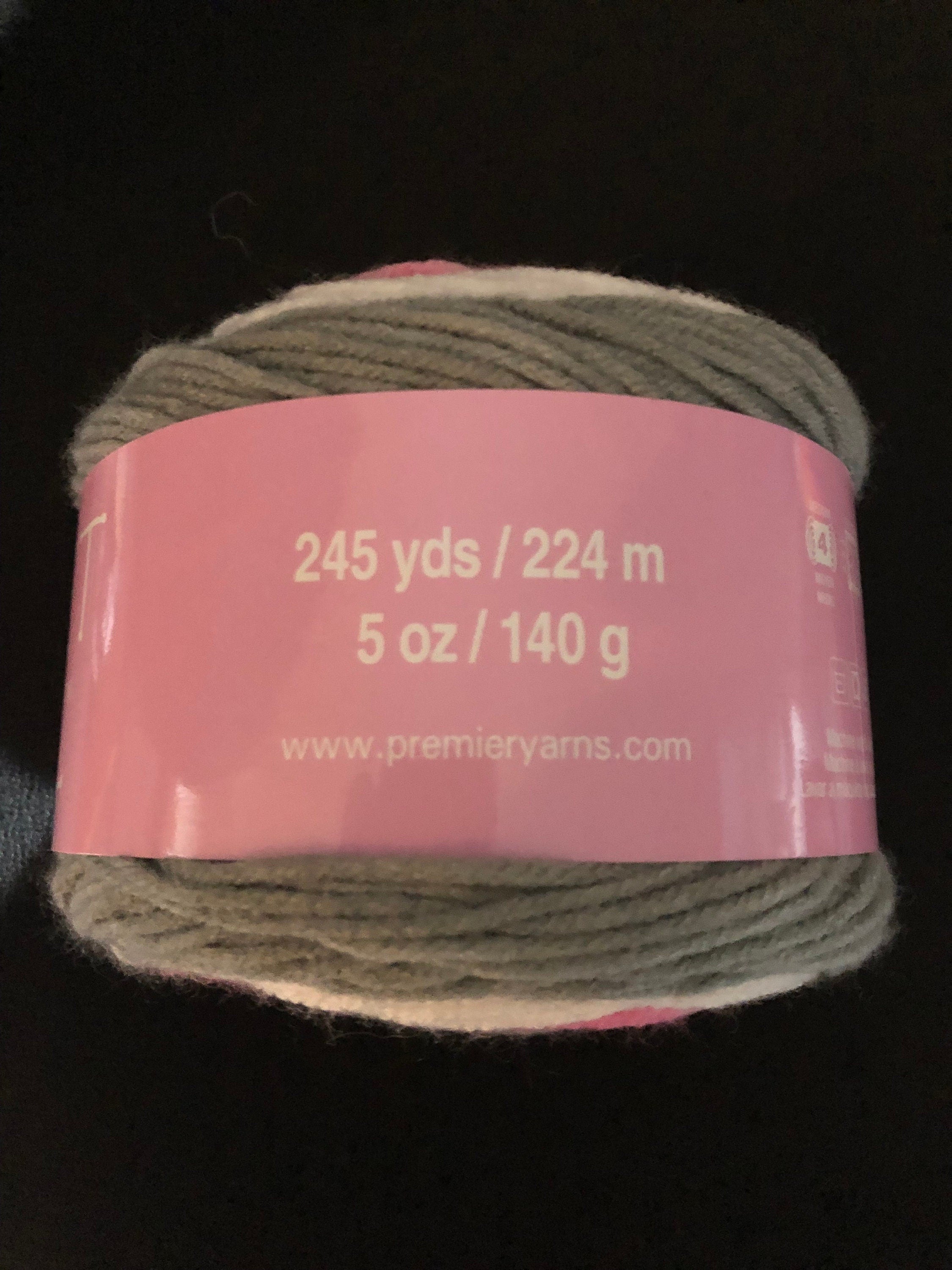 Premier Sweet Roll Yarn Pink-White-Gray