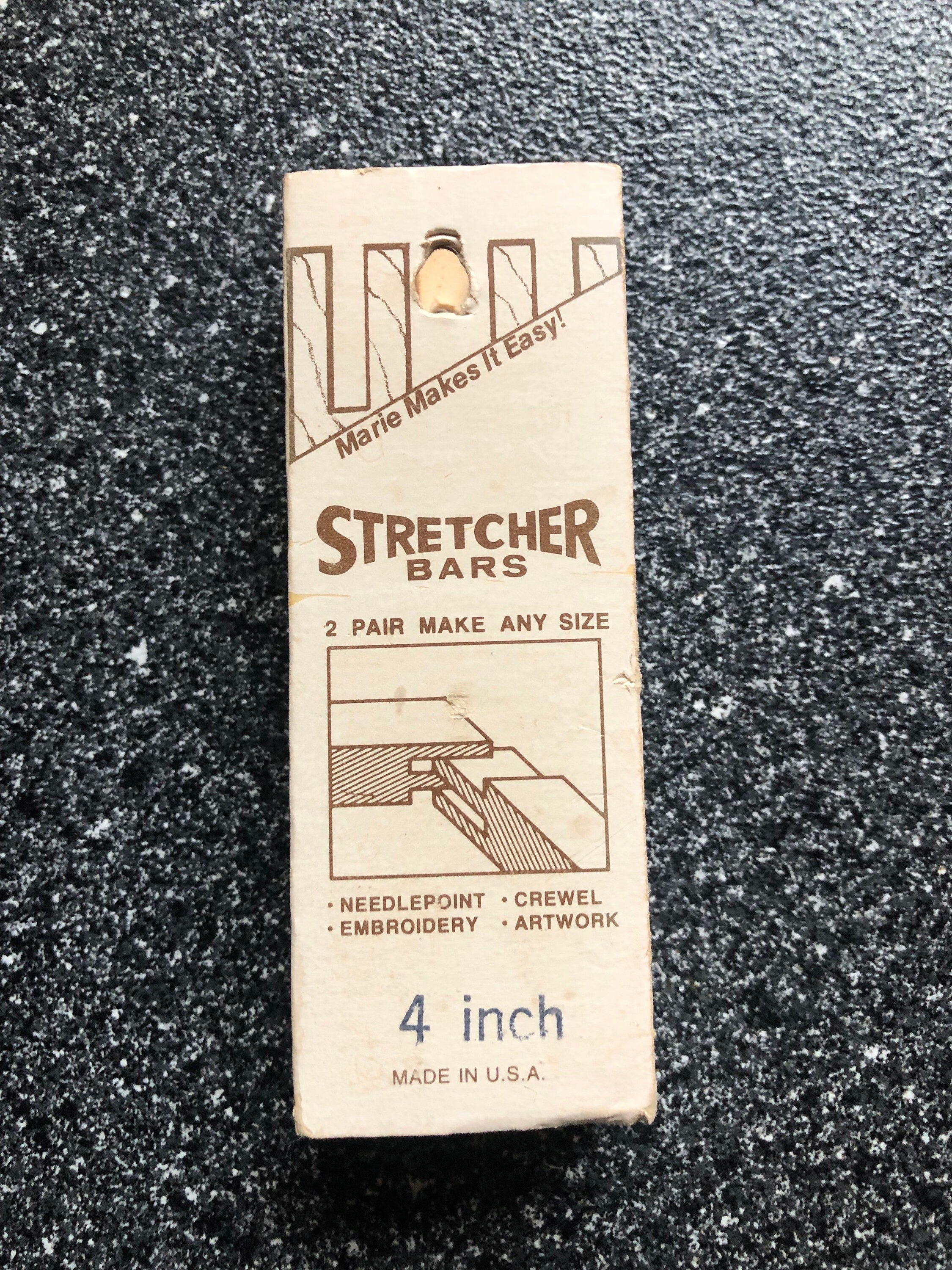 Stretcher Bars 2 Pair Cross Stitch Needlepoint Embroidery Crewel Artwork