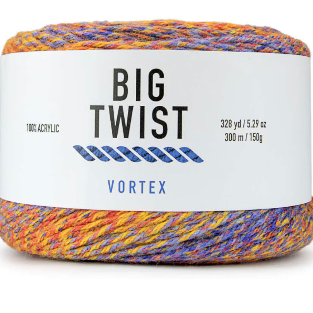 Big Twist Vortex Yarn – Bird of Paradise • 1 Cake • Gradient Acrylic • 328 Yards