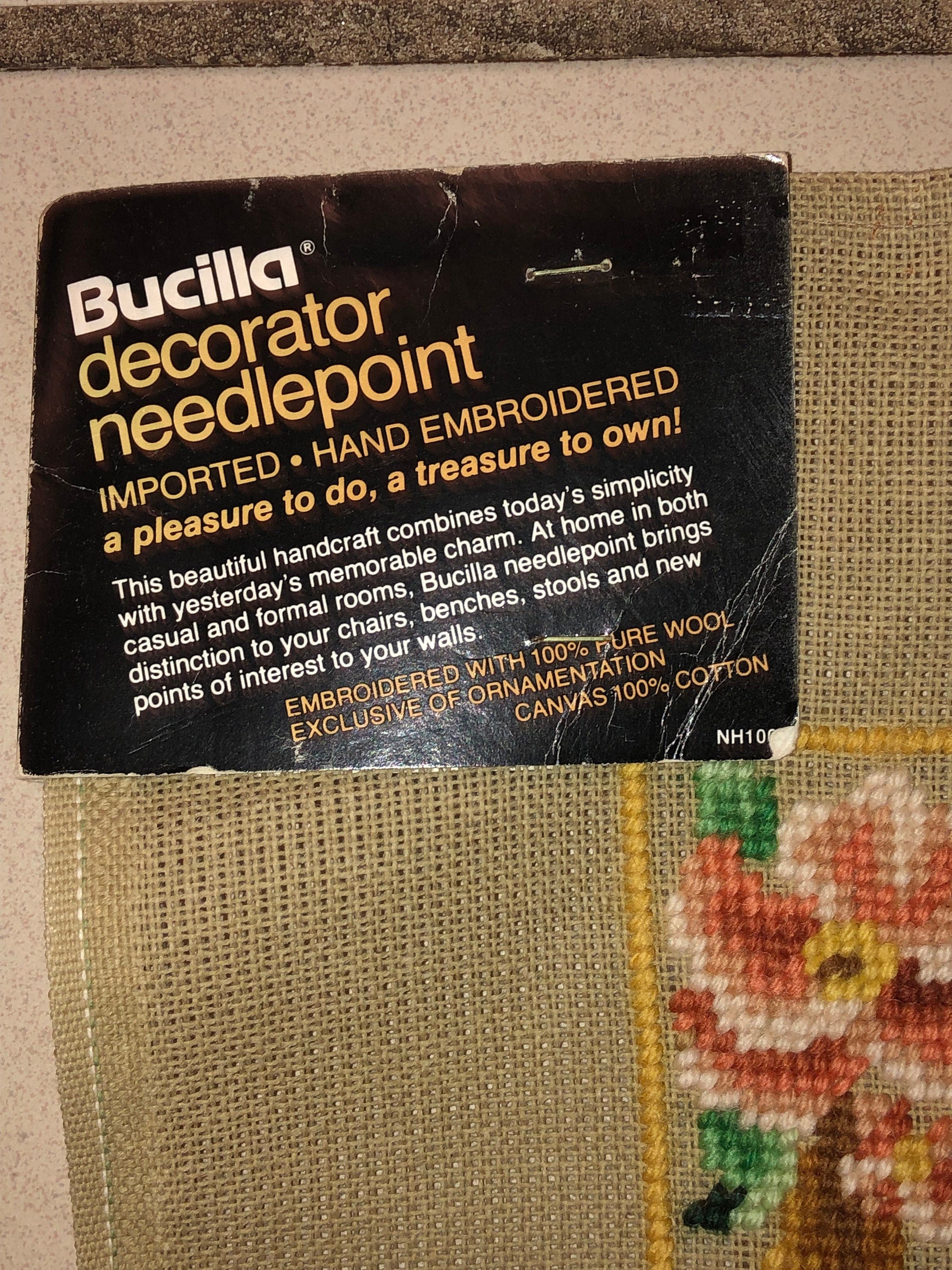 Our Baby Needlepoint Tapestry Bucilla Decorator Needlepoint