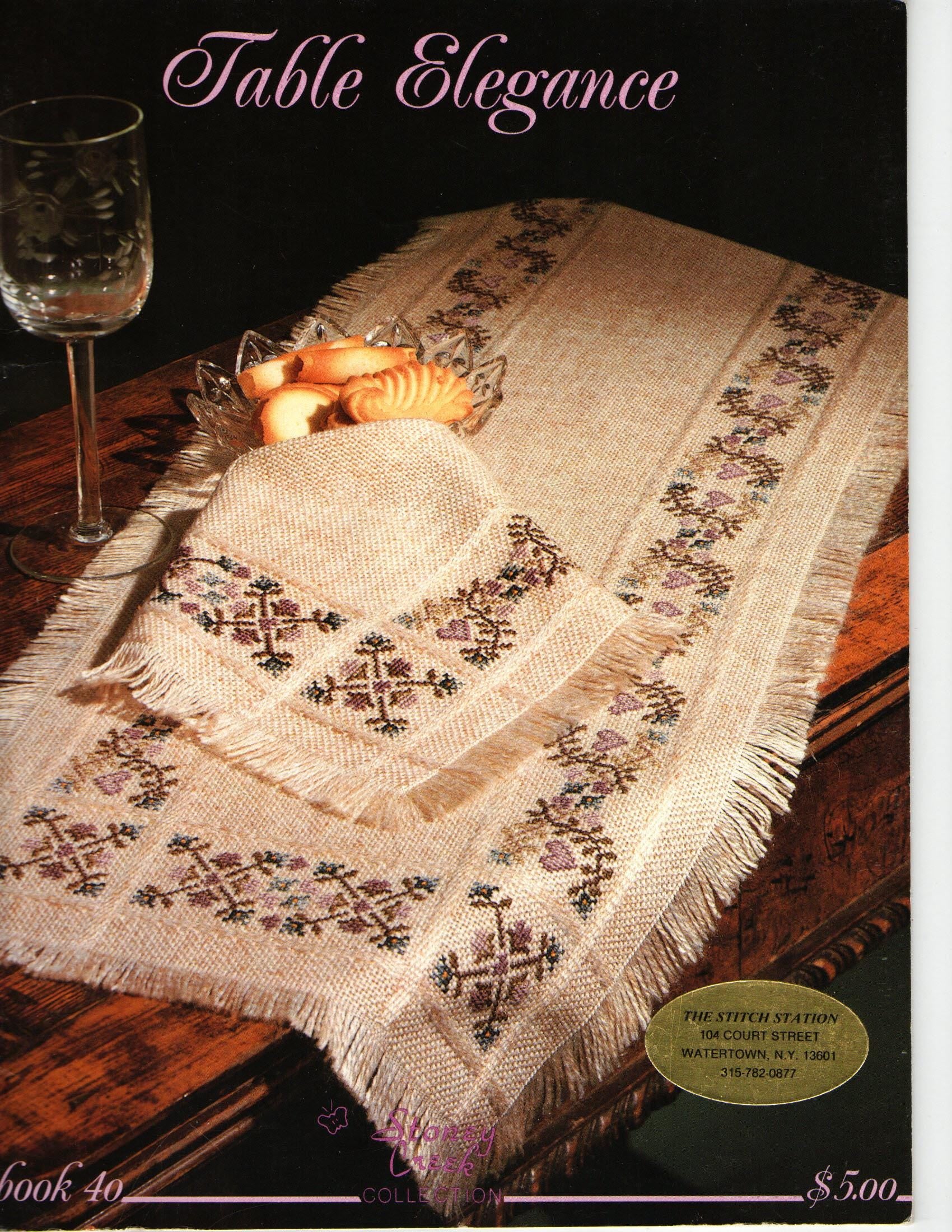Table Elegance Cross Stitch Pattern Book Stoney Creek Collection Book 40