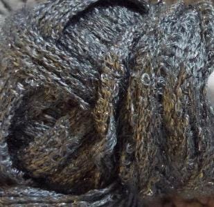 Red Heart Boutique Sashay Ribbon Yarn Gray