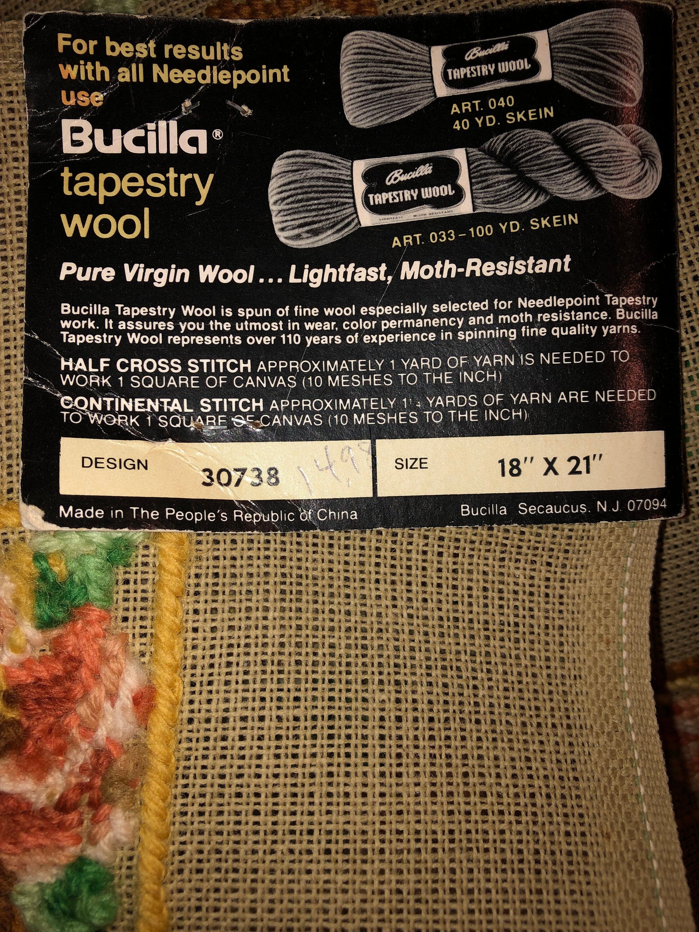 Our Baby Needlepoint Tapestry Bucilla Decorator Needlepoint