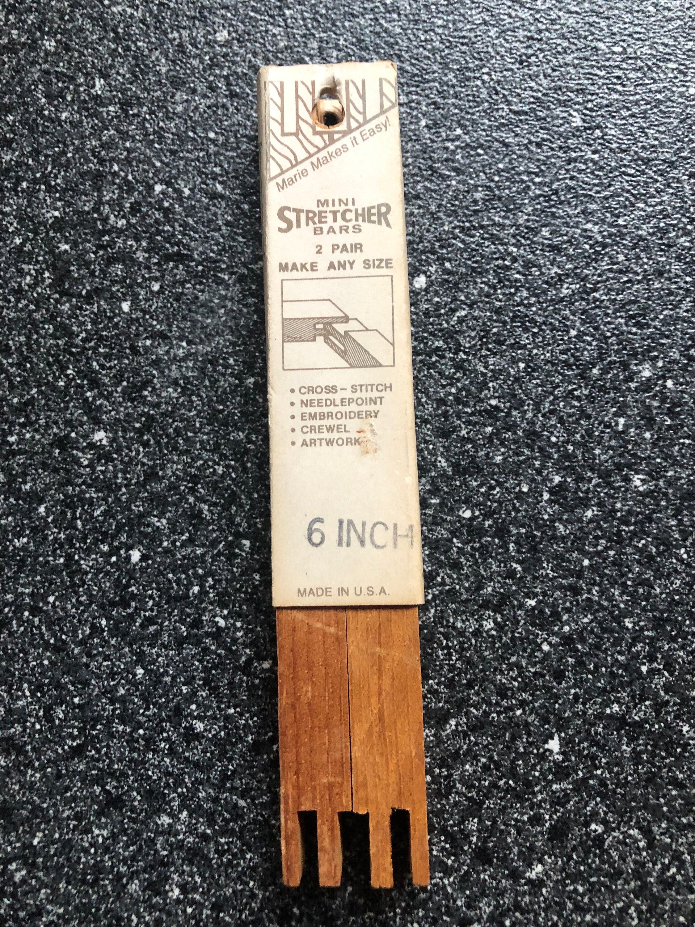 Mini Stretcher Bars 2 Pair Cross Stitch Needlepoint Embroidery Crewel Artwork