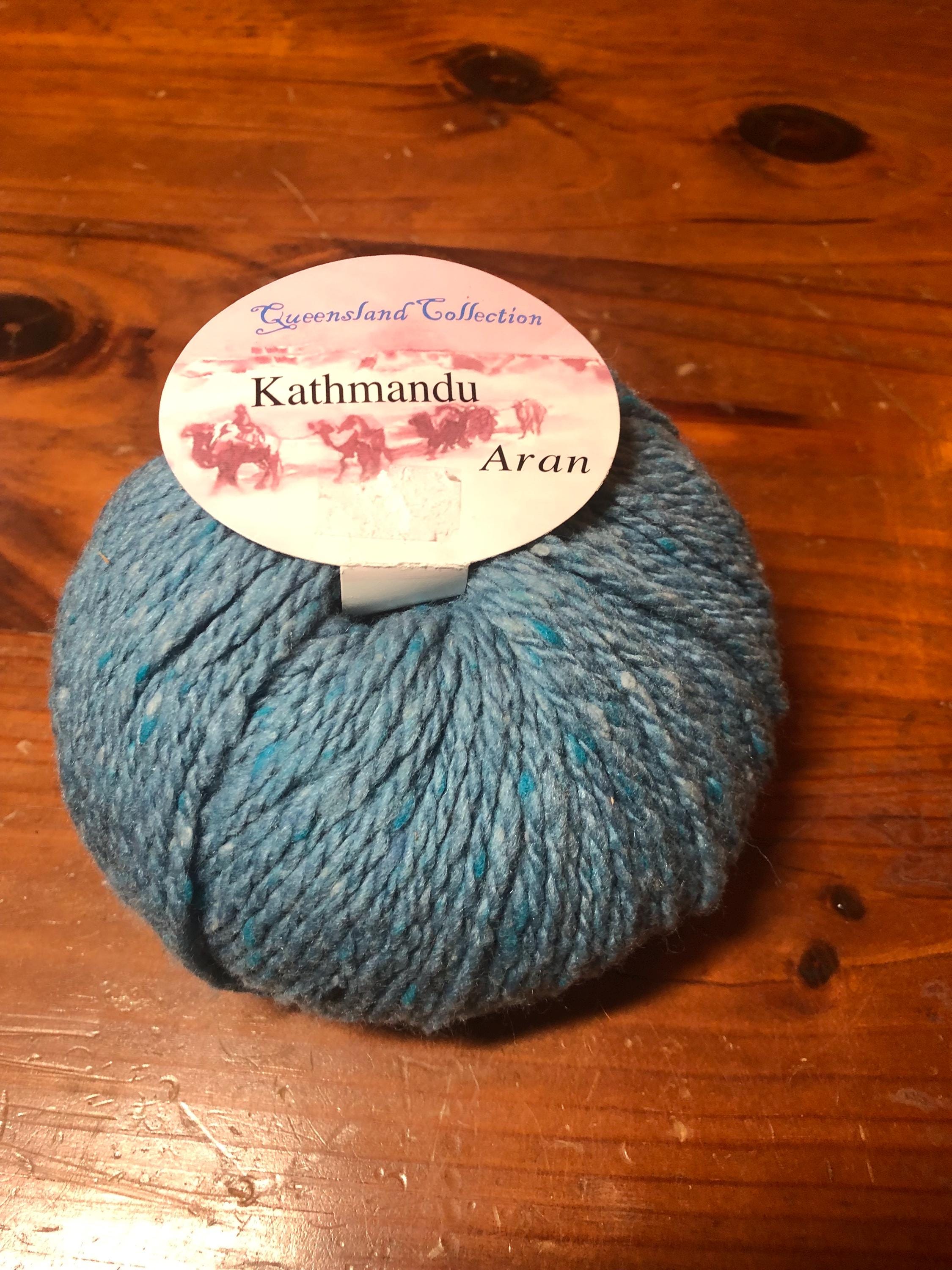 Kathmandu Aran Yarn Blue Gray Queensland Collection