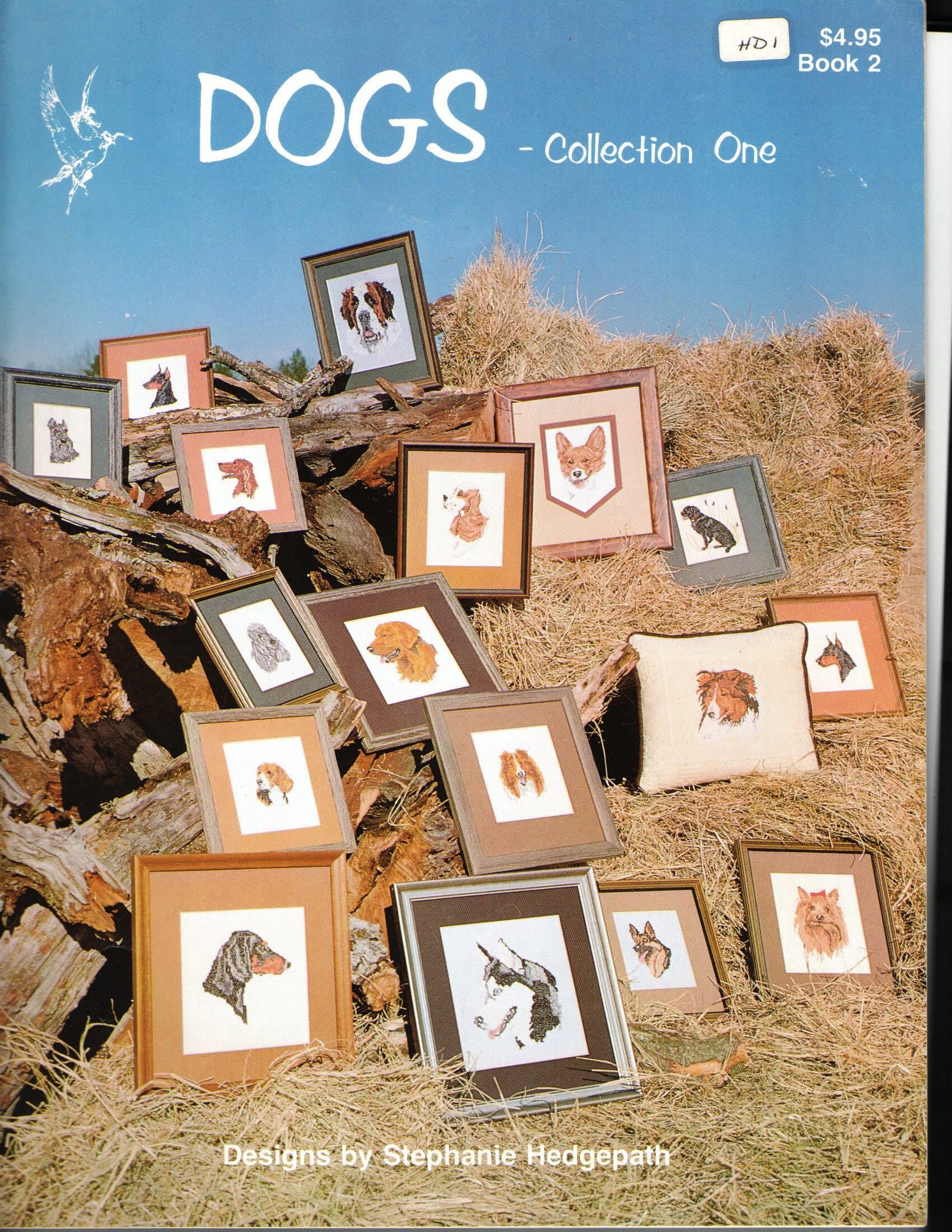 Dogs - Collection One Book 2 Designs By Stephanie Hedgepath For Cross Stitch and Needlepoint
