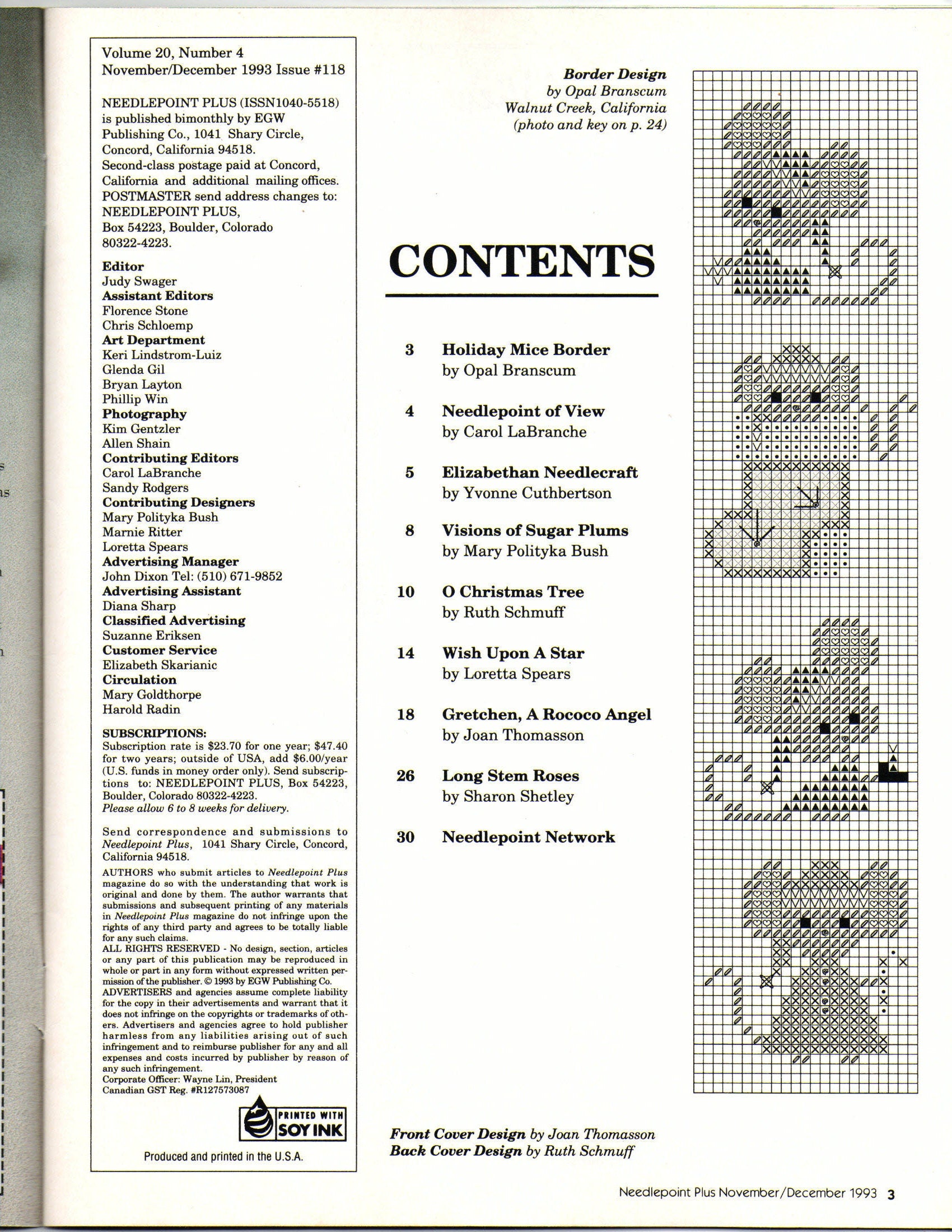 Needlepoint Plus Magazine December 1993