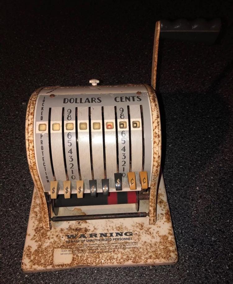 Vintage Paymaster Series 8000 Made In Chicago Illinois Circa 1917