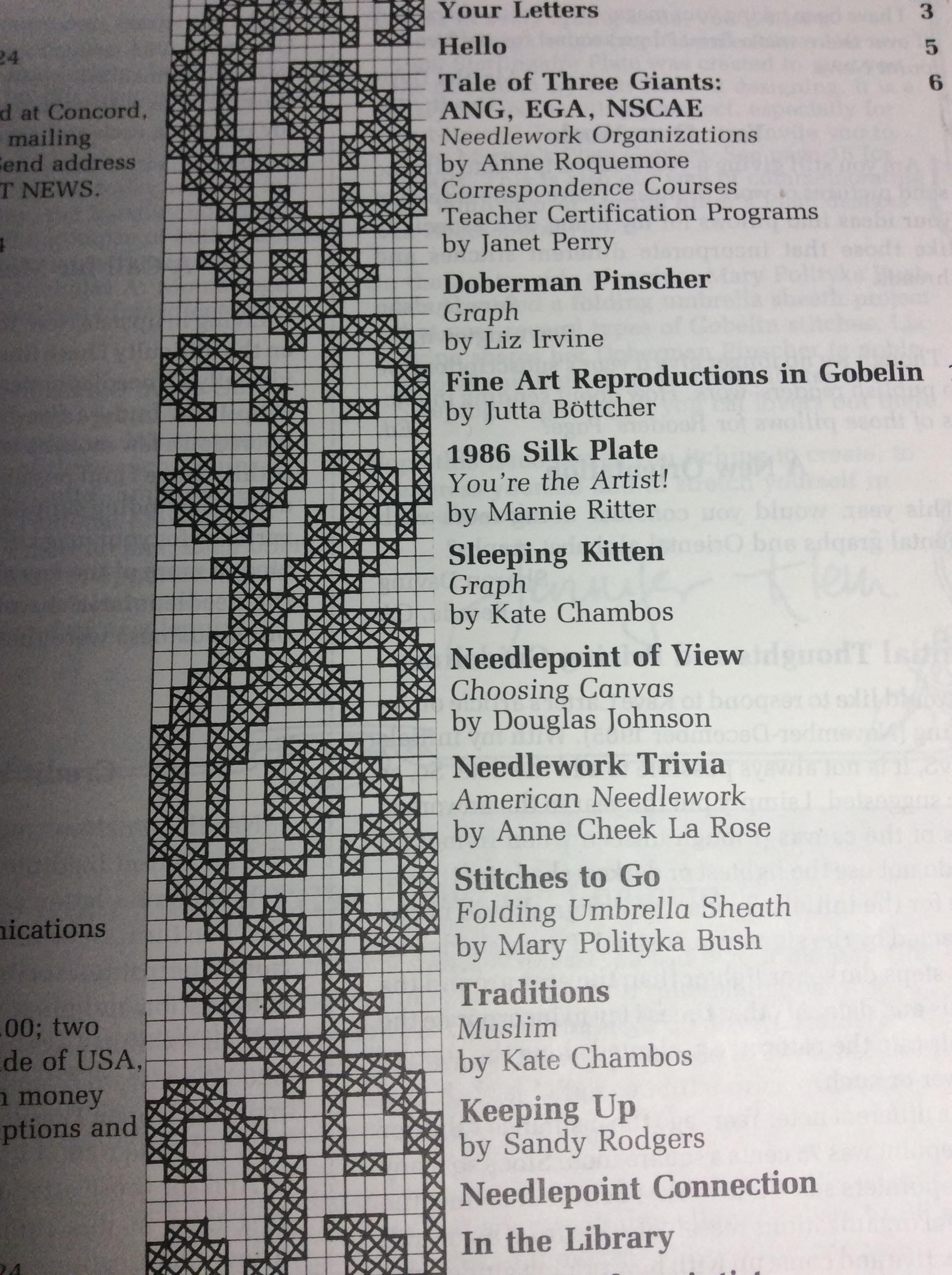 Vintage Needlepoint News Magazine 1980's