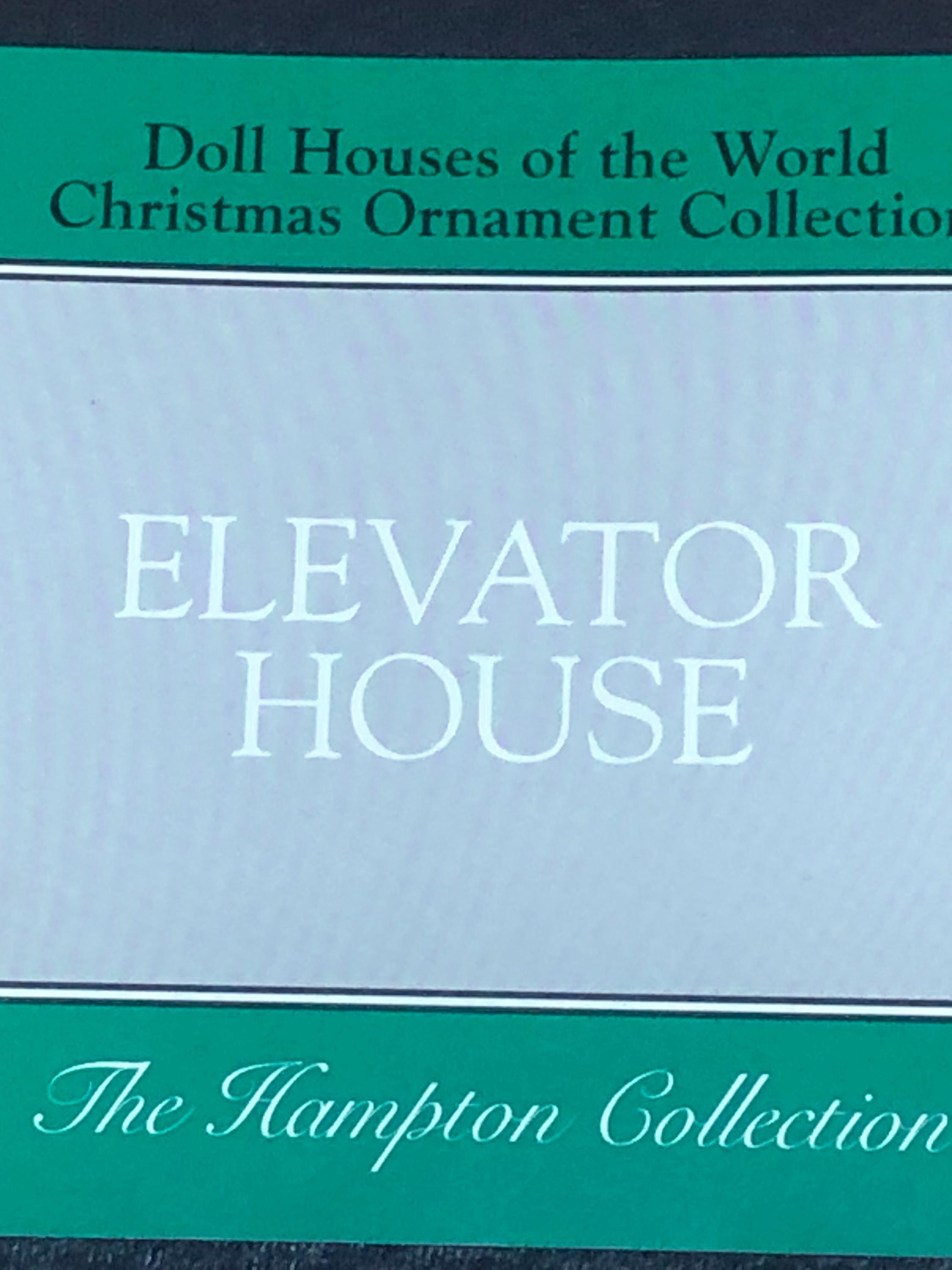 Elevator House A Timeless Miniature Masterpiece From the Hampton Collection Miniature Dollhouses Around the World Christmas Ornament