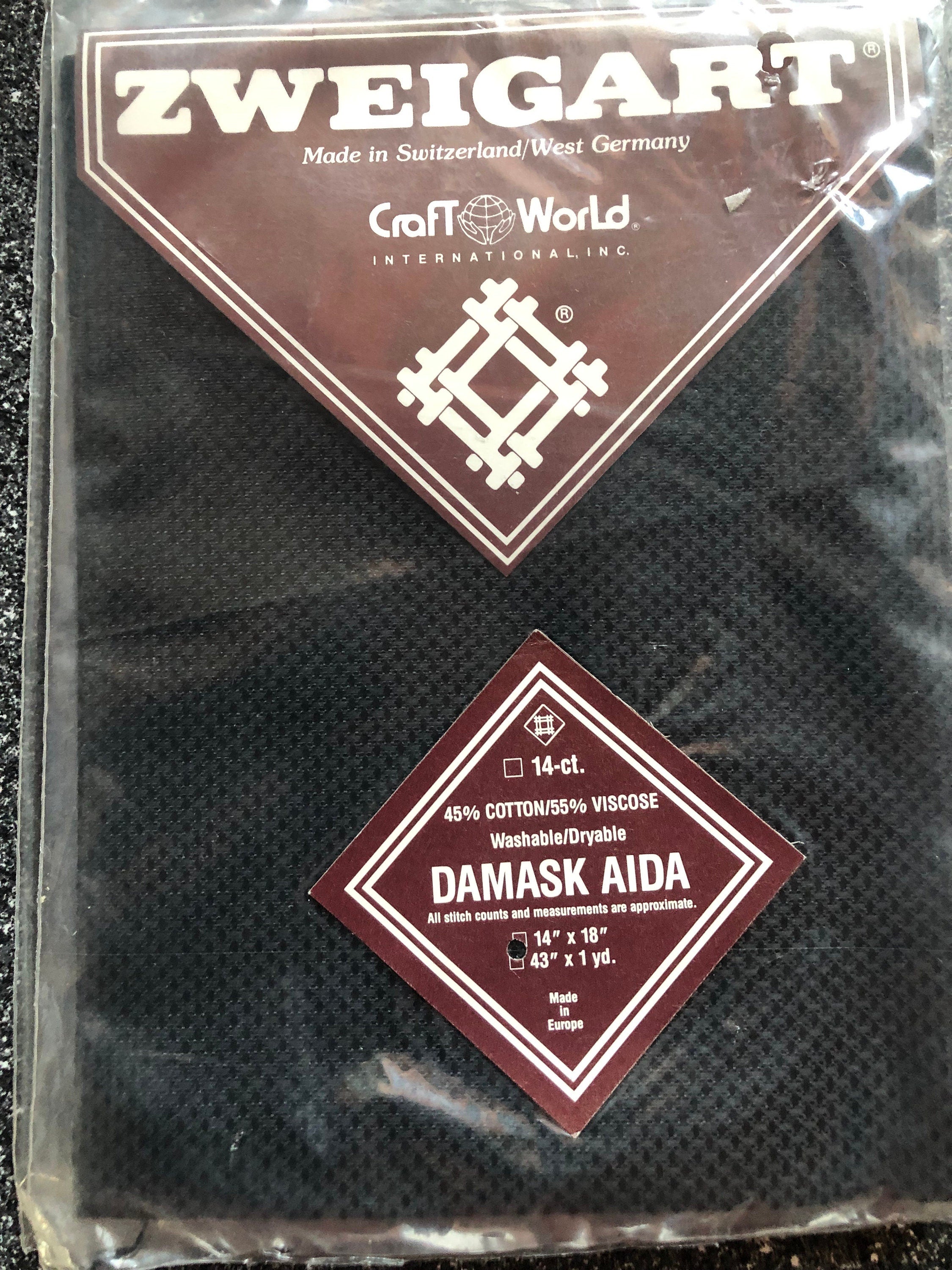 Zweigart Damask Aida 14 Count Cross Stitch Fabric