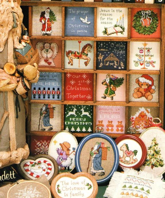A Mini Christmas Miniature Series Book One Dale Burdet Cross Stitch Needlepoint Booklet