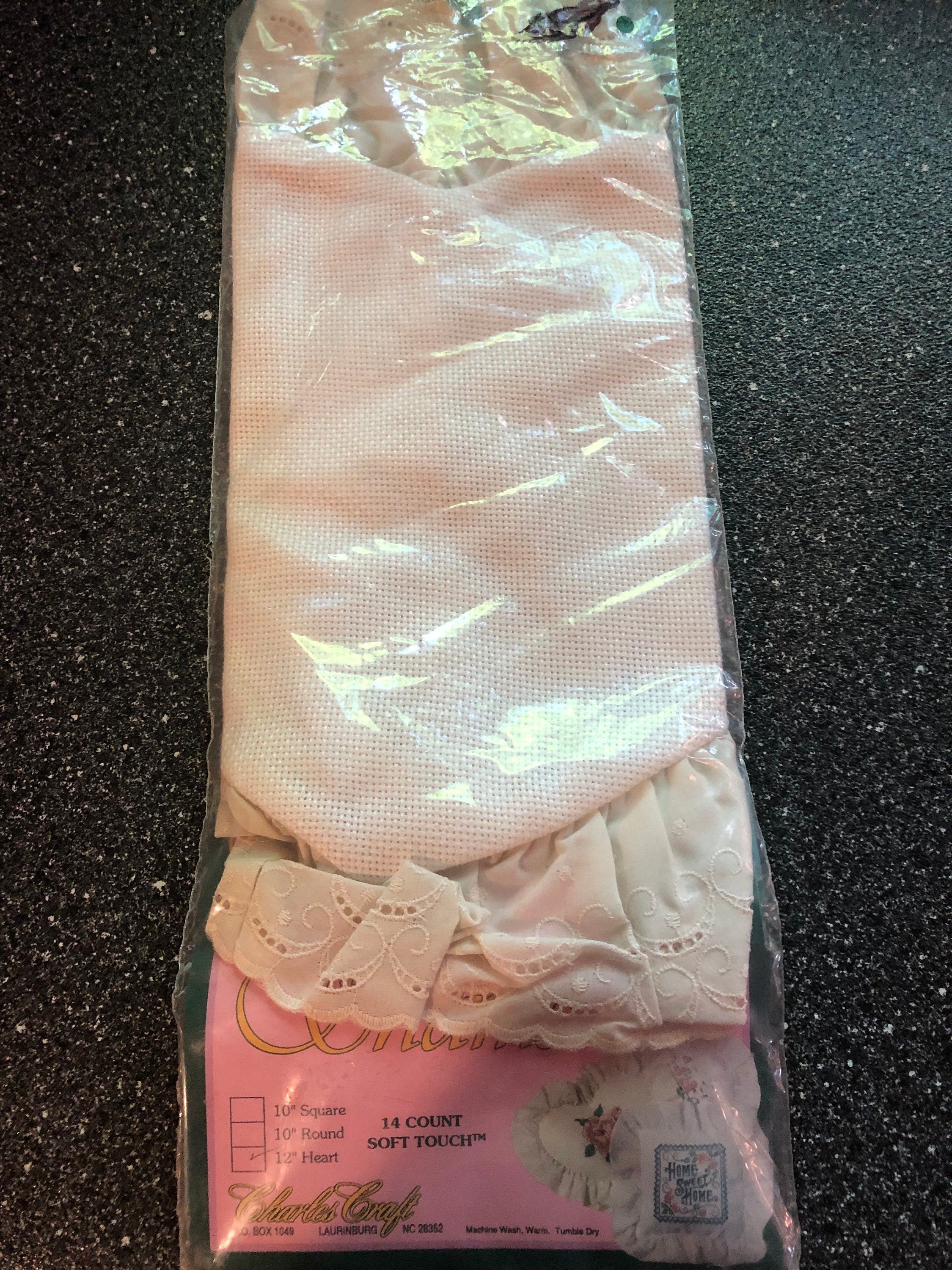 Victorian Pillow Sham 14 Ct Aide Cross Stitch Needlepoint Embroidery