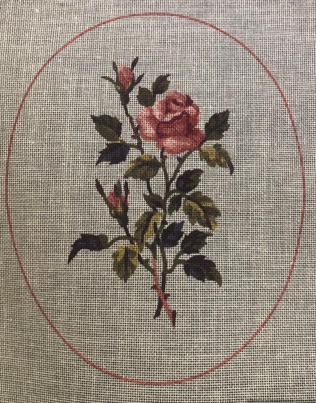 Rose 196-07 Royal Paris Painted Canvas