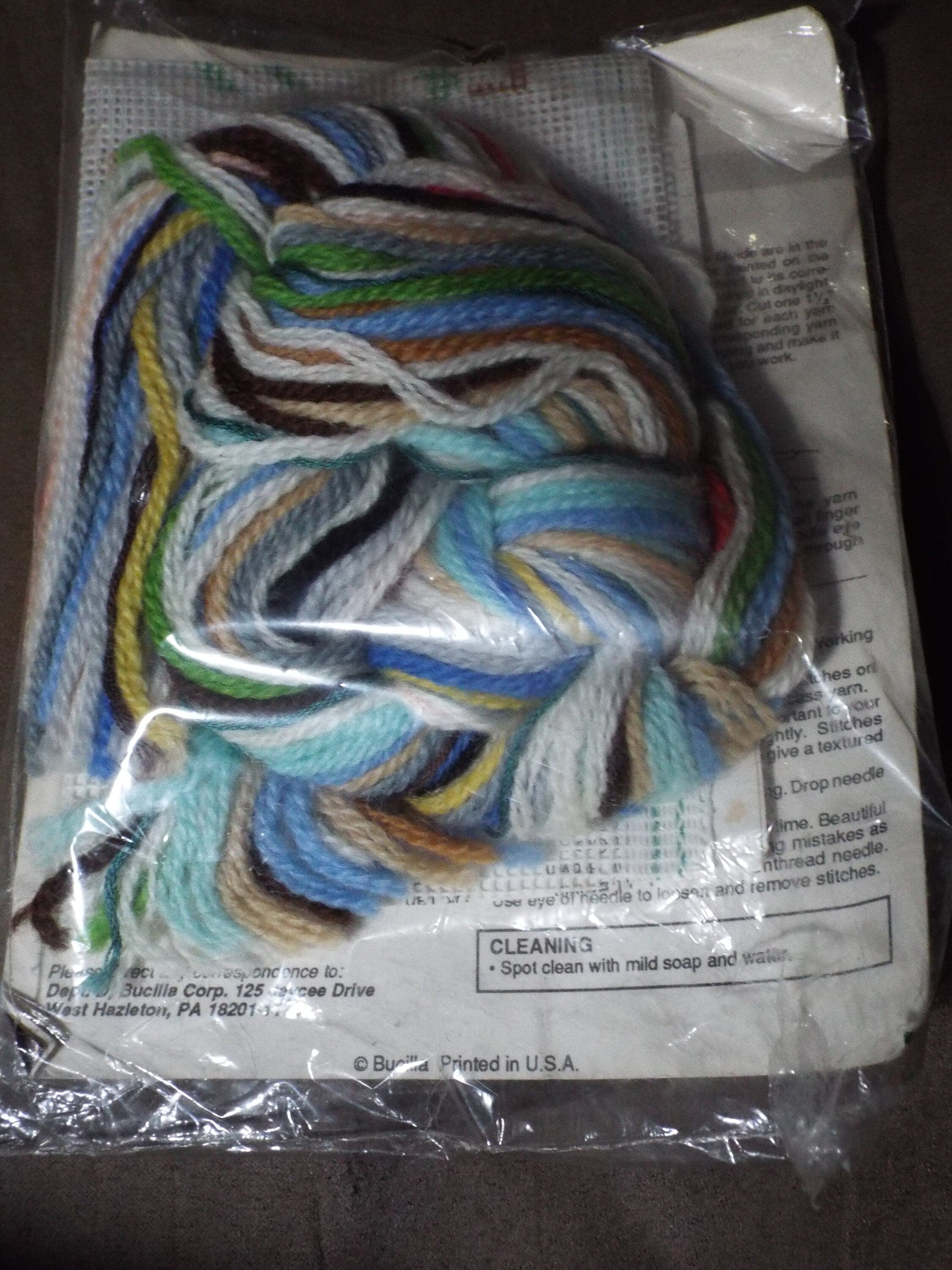 Boy & Sailboat Needlepoint Gallery of Stitches by Bucilla Complete Needlepoint Kit