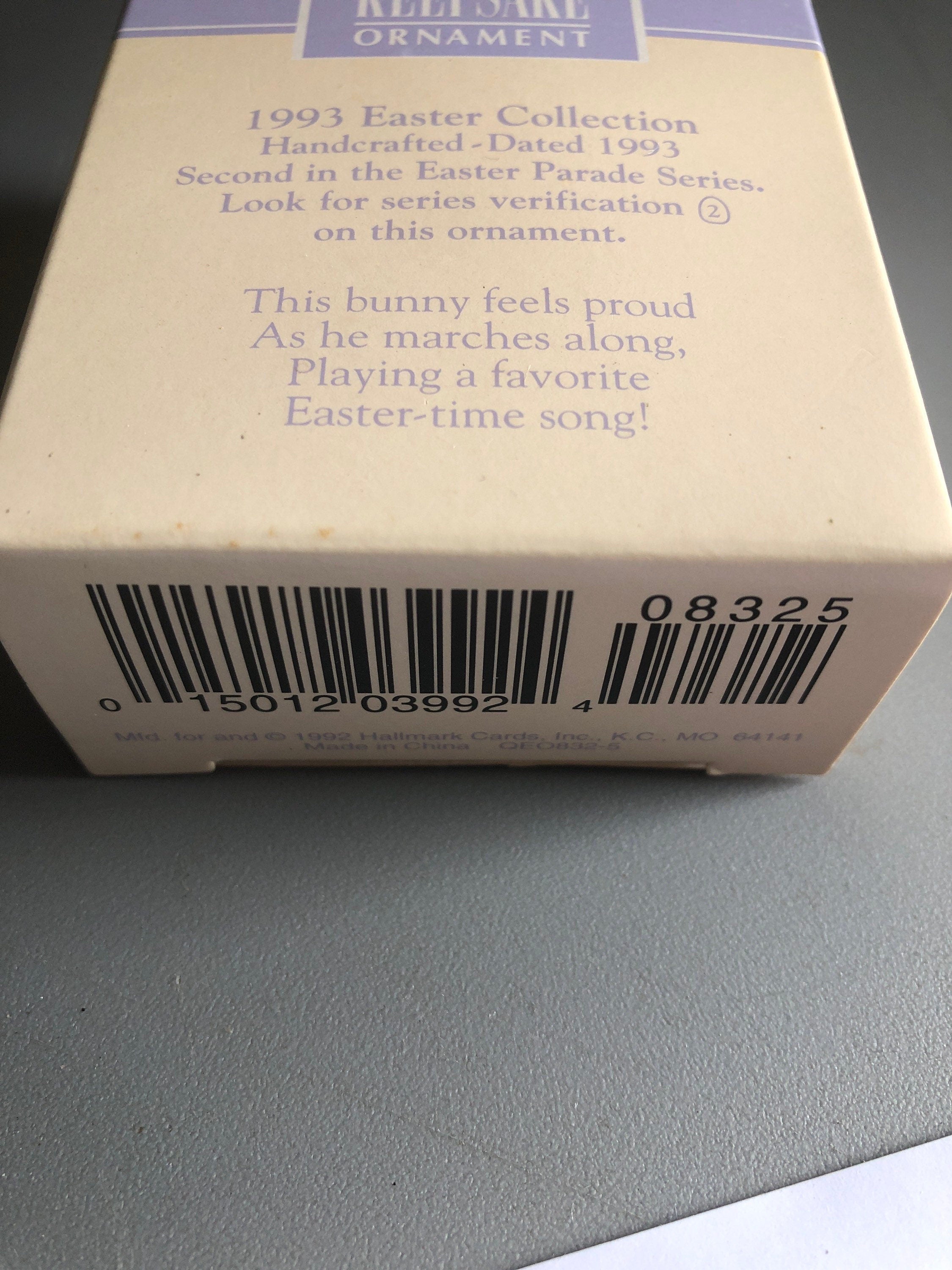 Easter Parade Hallmark Keepsake Ornament Rabbit