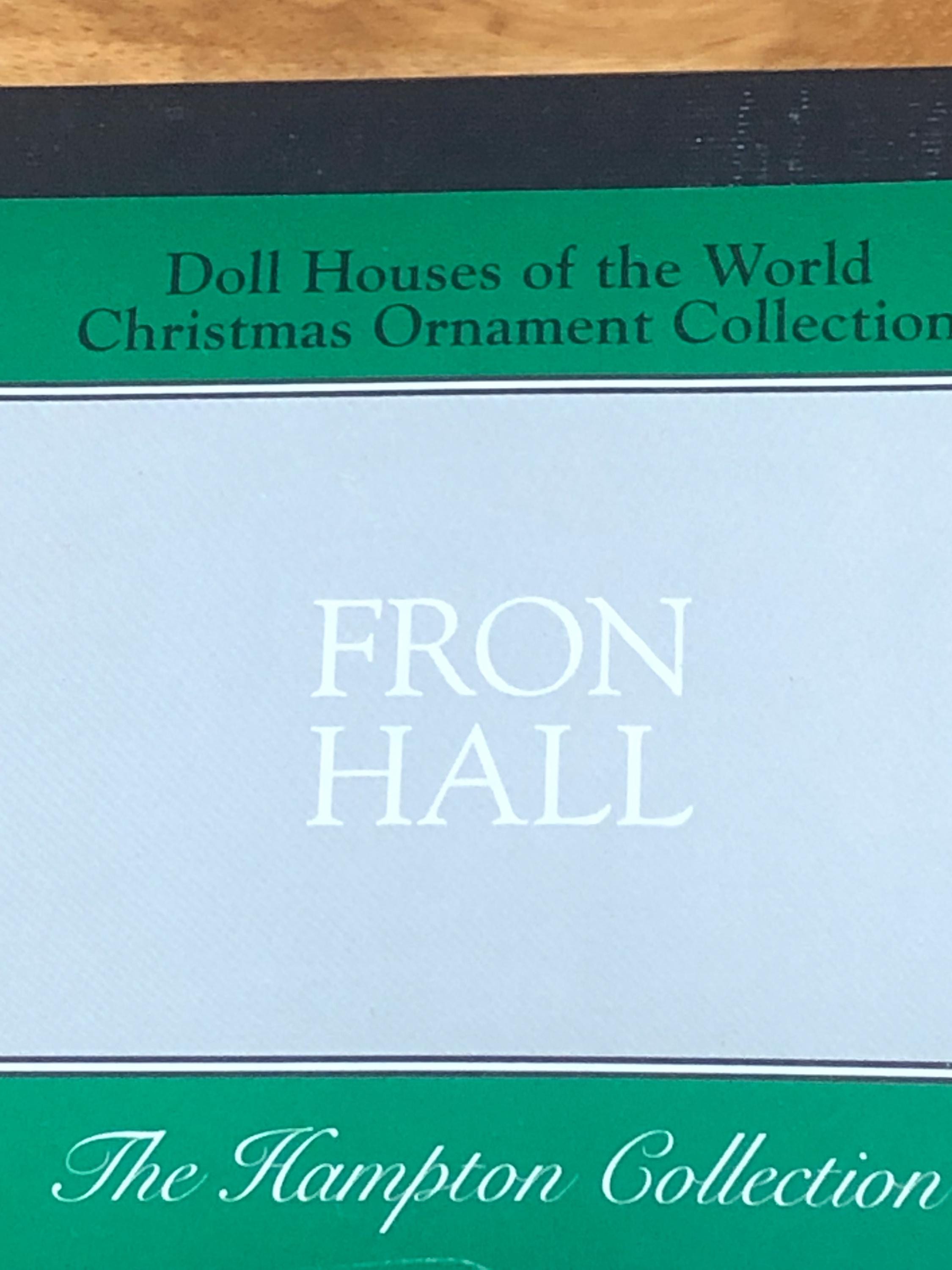 Fron Hall Hampton Collection A Timeless Holiday Treasure from the Miniature Dollhouses Around the World Collection
