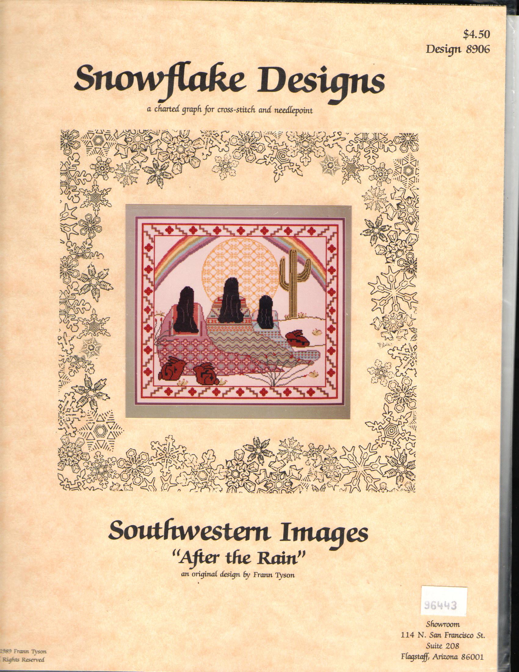 After The Rain Southwestern Images By Snowflakes Designs A Charted Graph for Cross Stitch And Needlepoint