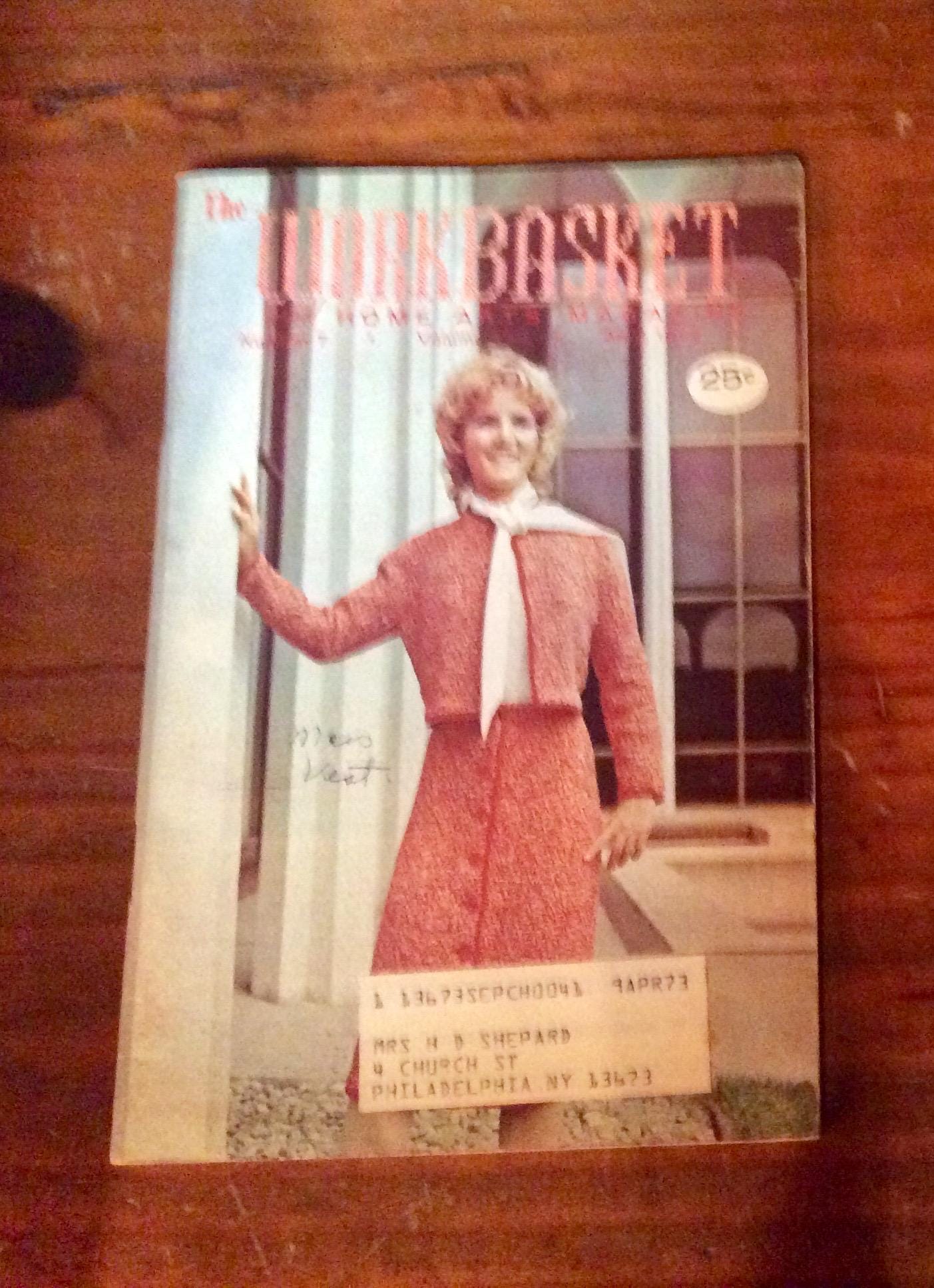 The Work. Basket Magazine  April 1972 January 1973