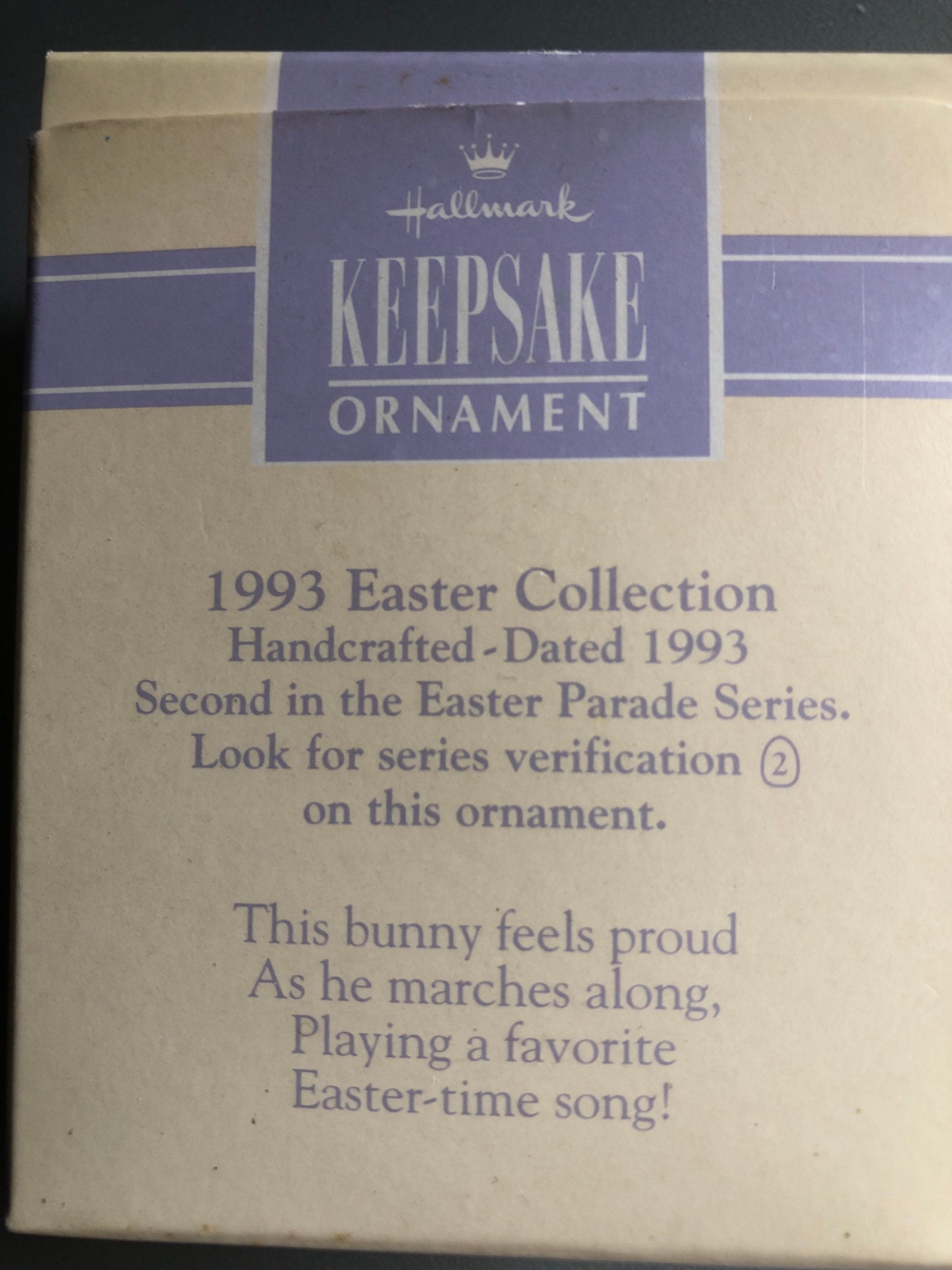 Easter Parade Hallmark Keepsake Ornament Rabbit