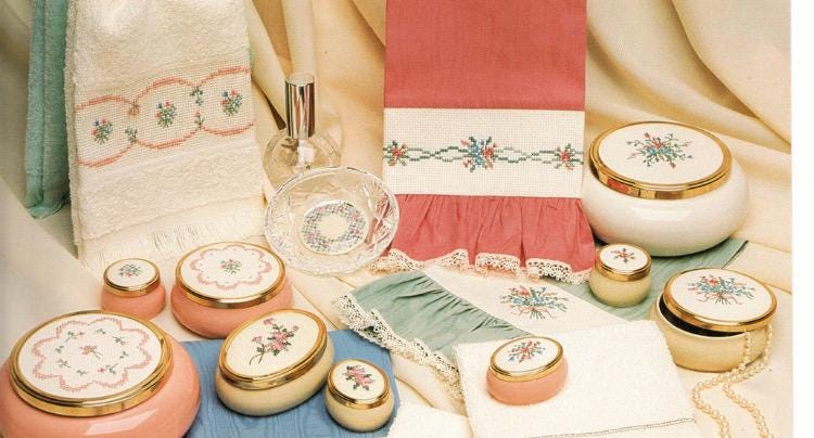 Simple Elegance V Towels and Boxes Country Crafts Pat Waters Leaflet No 131