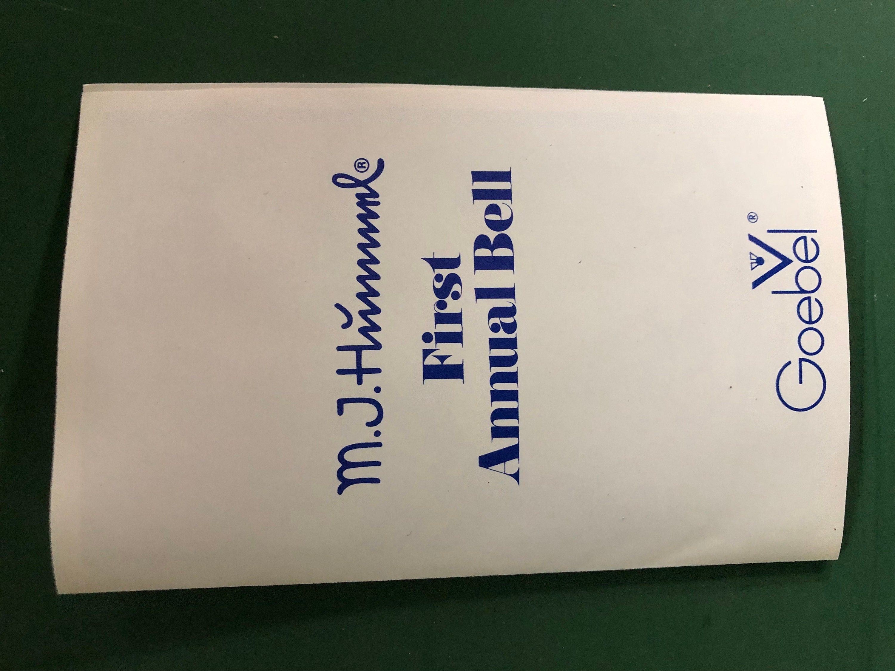 Let’s Sing  Annual Hummel Bell 1978 In Original Box