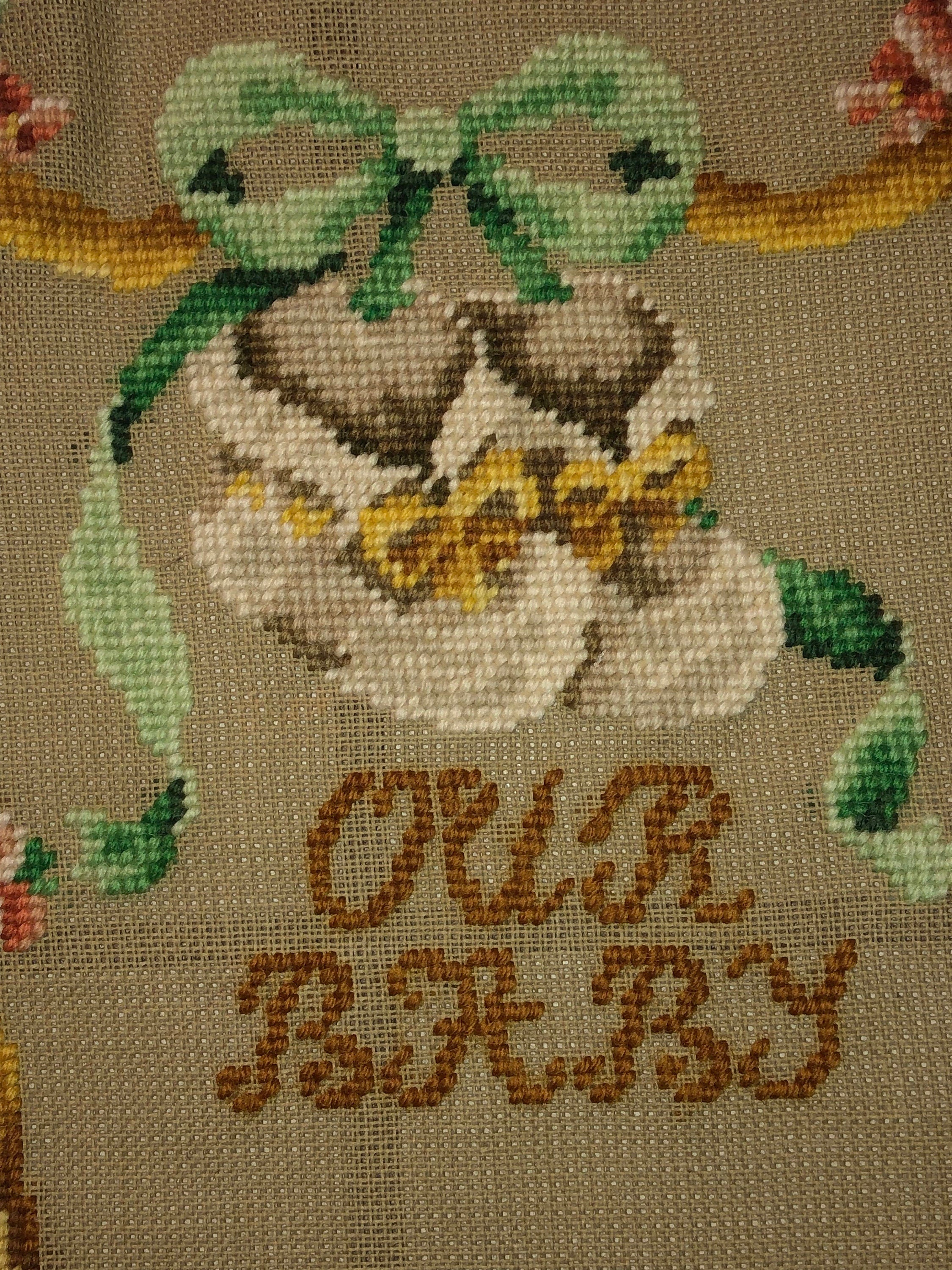 Our Baby Needlepoint Tapestry Bucilla Decorator Needlepoint