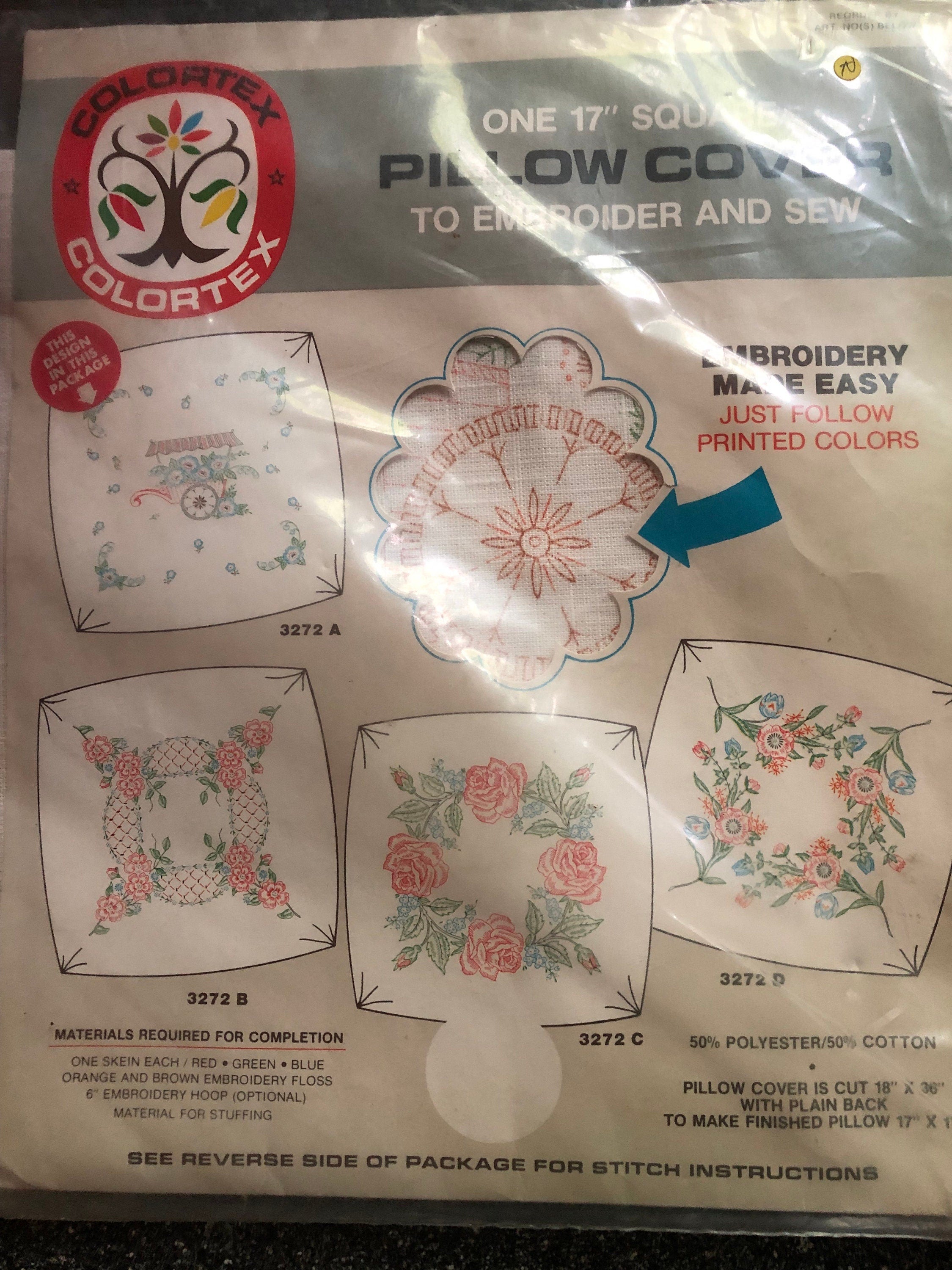 Pillow Cover To Embroider And Sew By Bolortex Vintage