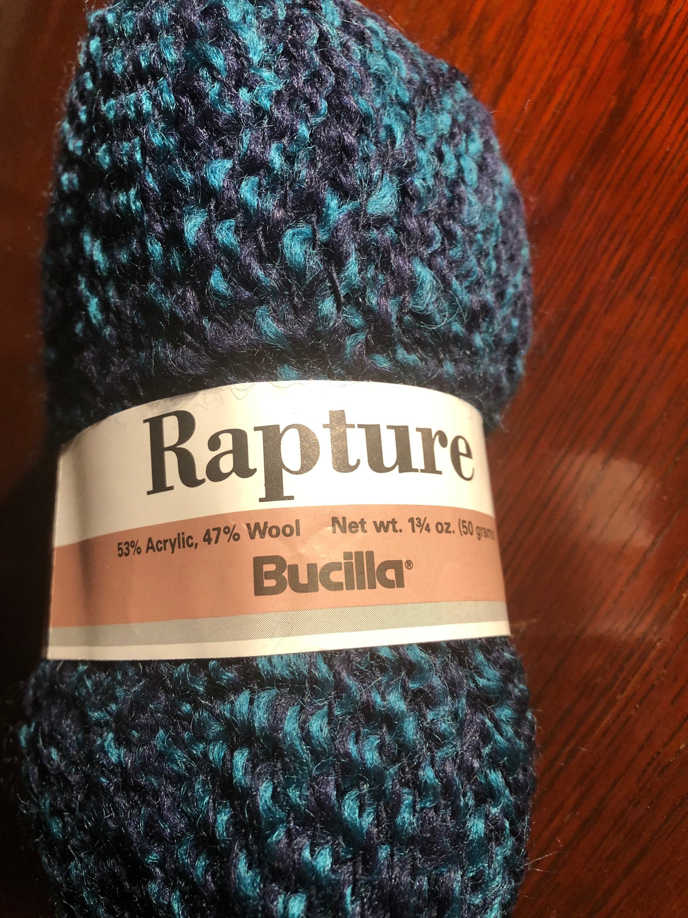 Bucilla Rapture Yarn Rare Vintage Blue