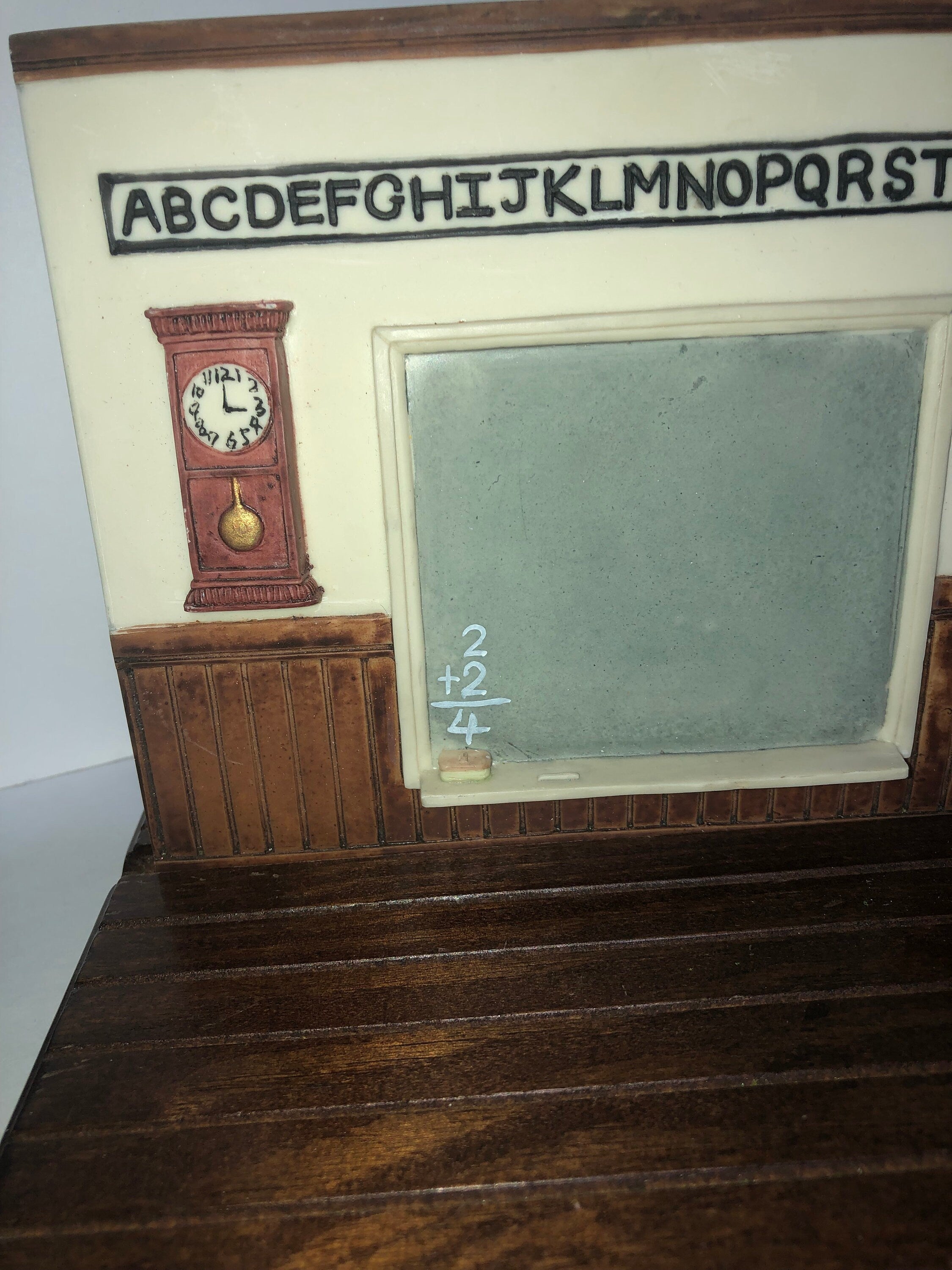 Kitty Cucumber Classroom Backdrop With A Wood Base Miniature Display