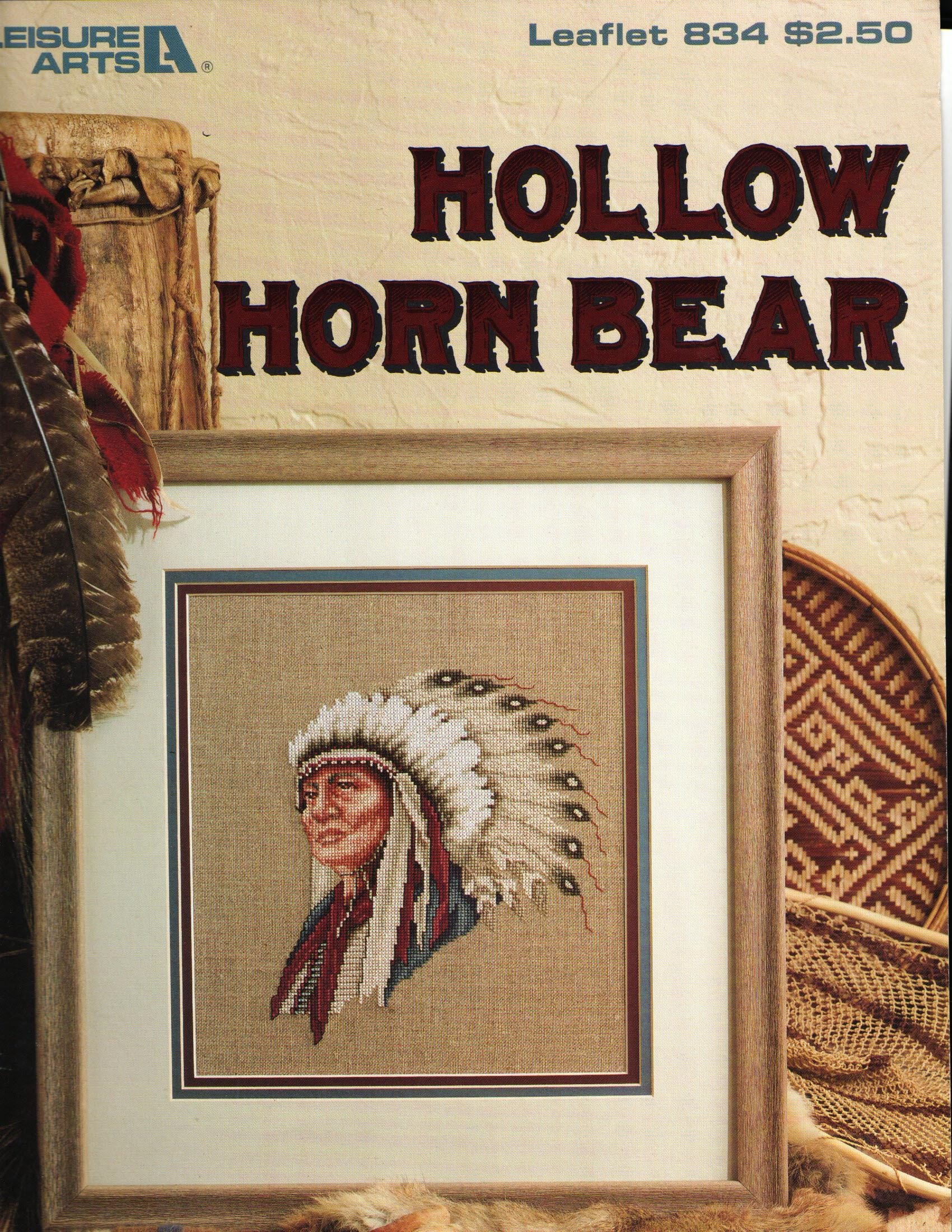 Hollow Horn Bear Cross Stitch Pattern Leisure Arts Leaflet 834 By Carol Emmer