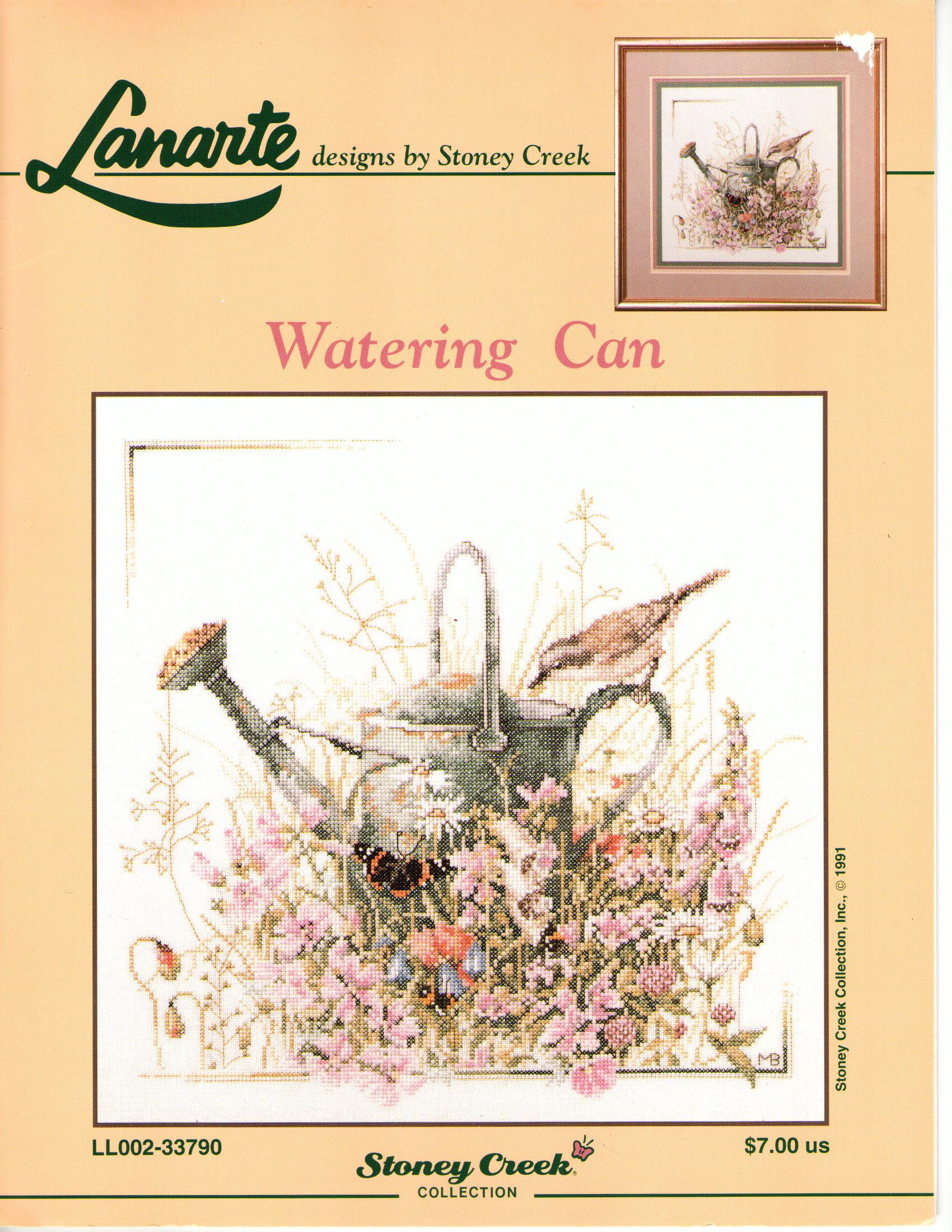 Watering Can Stoney Creek Collection Lanarte Designs By Stoney Creek Cross Stitch Pattern Leaflet