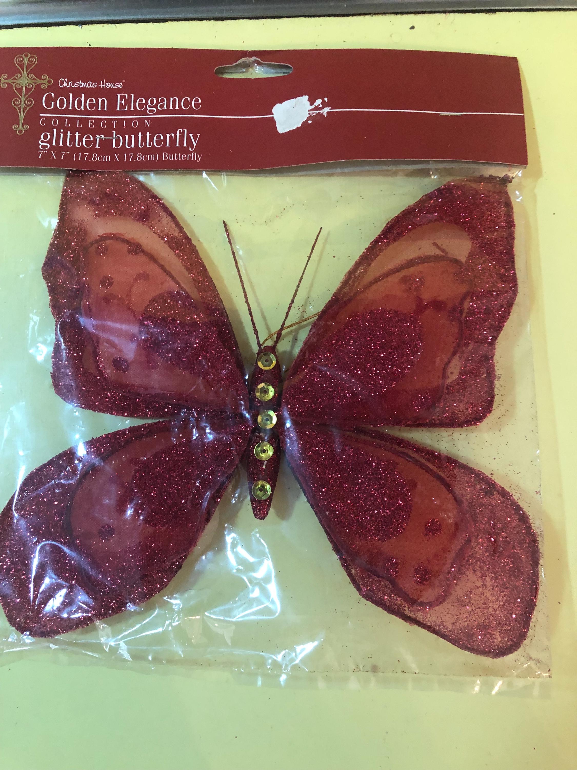 Glitter Butterfly 7 Inch