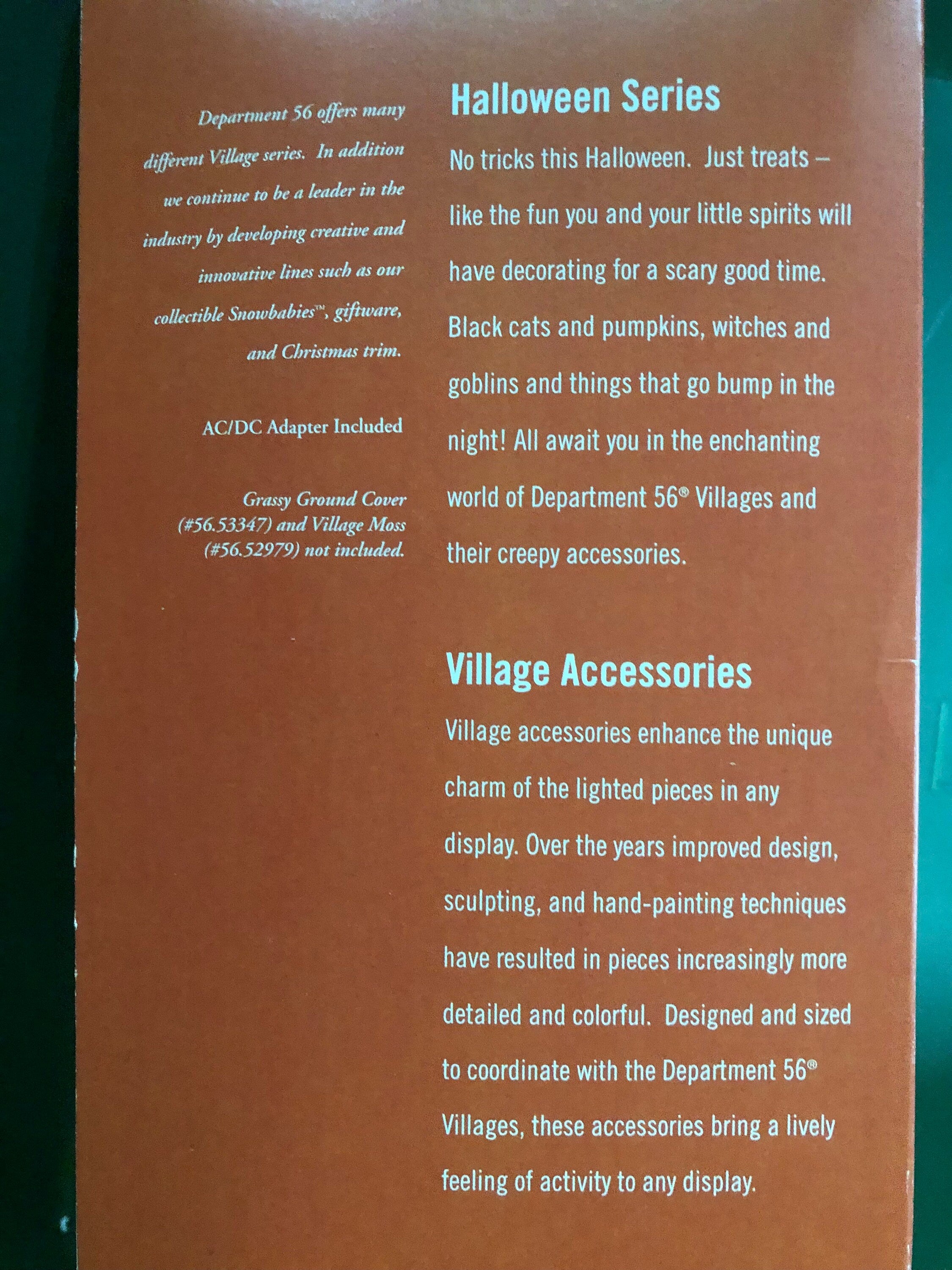 Retired Department 56 Snow Village Animated "Mummy Mischief" Never Displayed