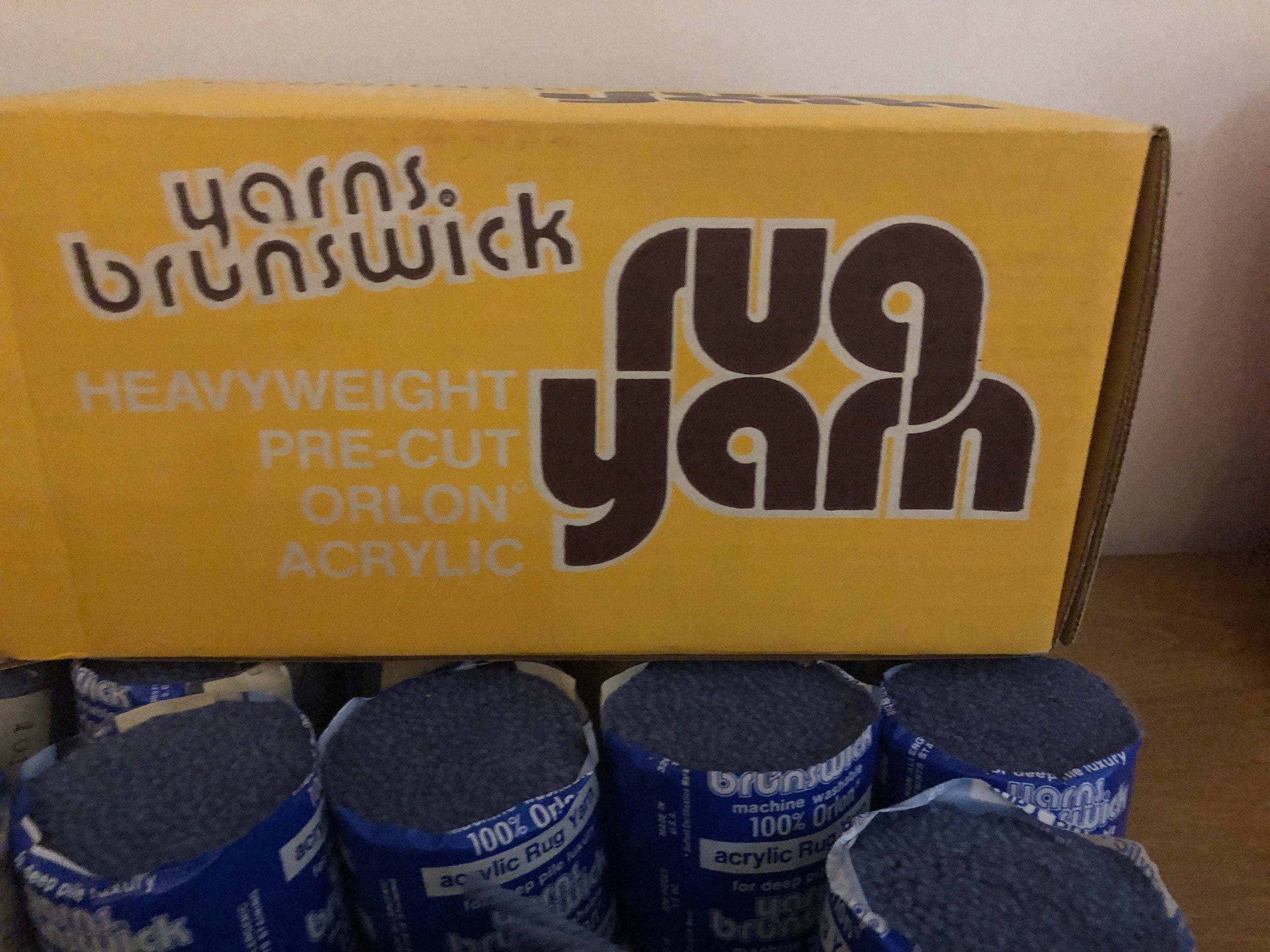 Medium Gray Orlon Acrylic Rug Yarn Brunswick Vintage