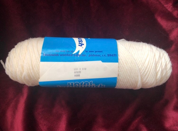 Windrush Brunswick Vintage Yarn Acrylic Rose Teal Ecru