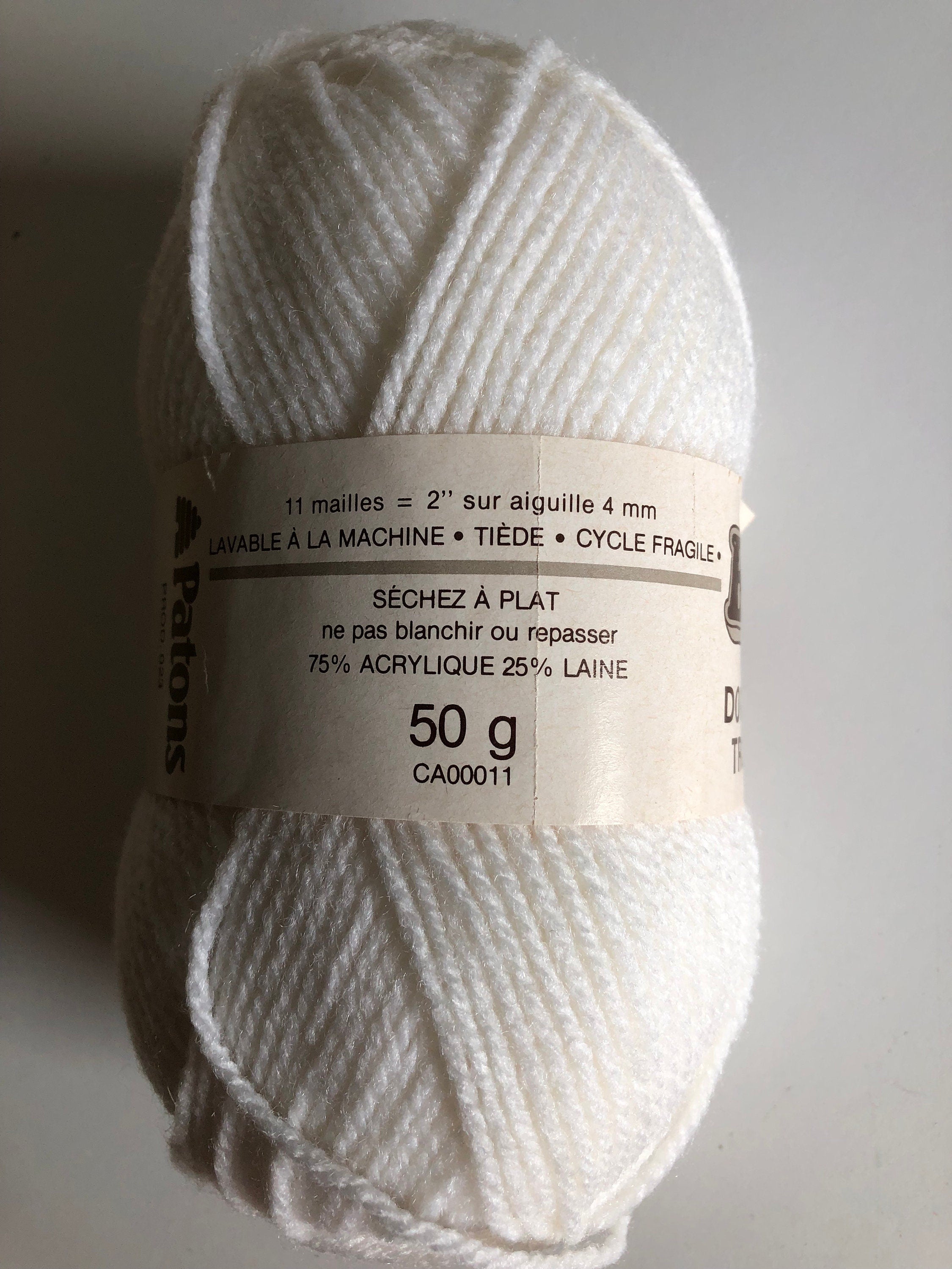 Beehive Double knitting Tricot Double White