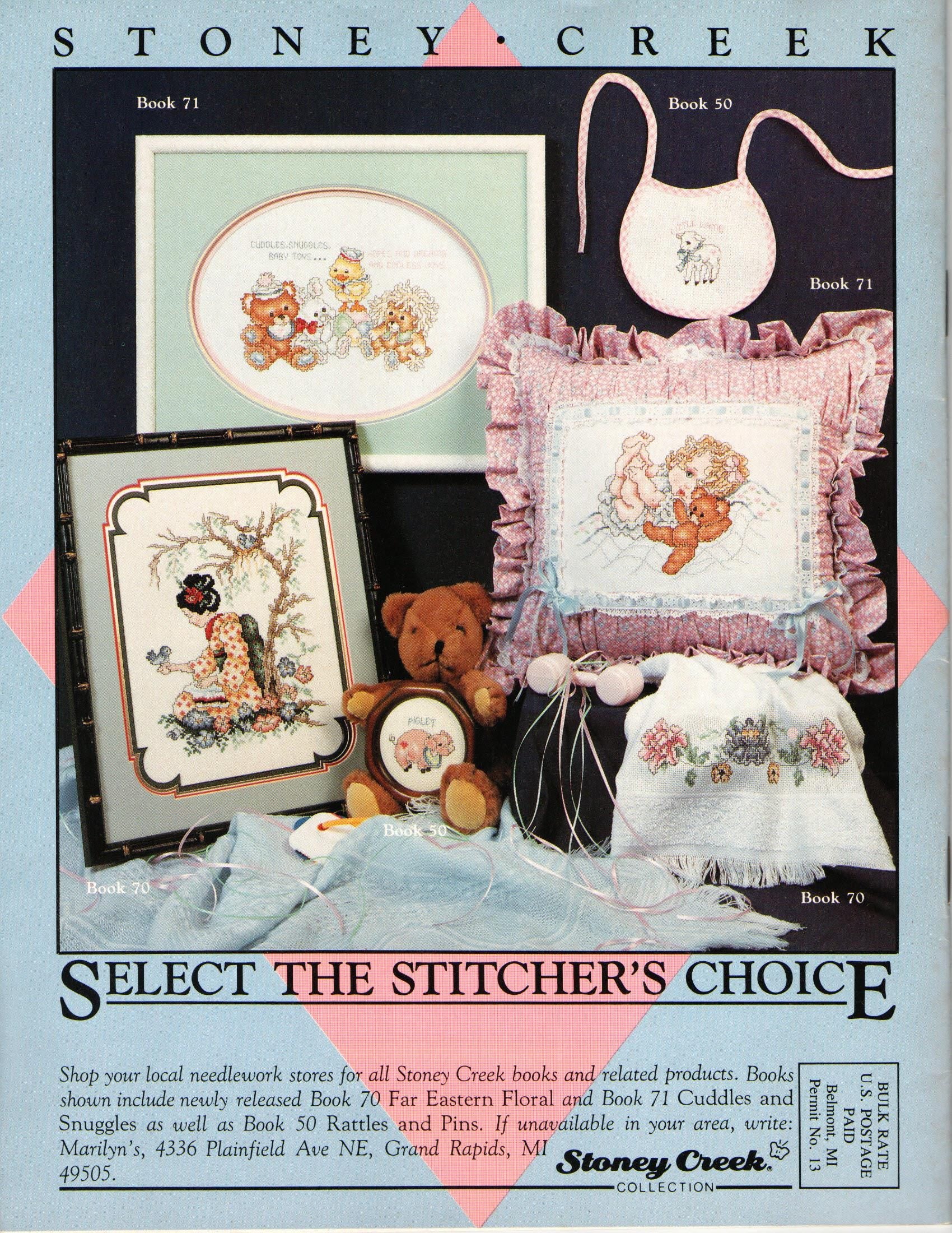 Stoney Creek Collection Magazine Jan Feb 1990 Cross Stitch