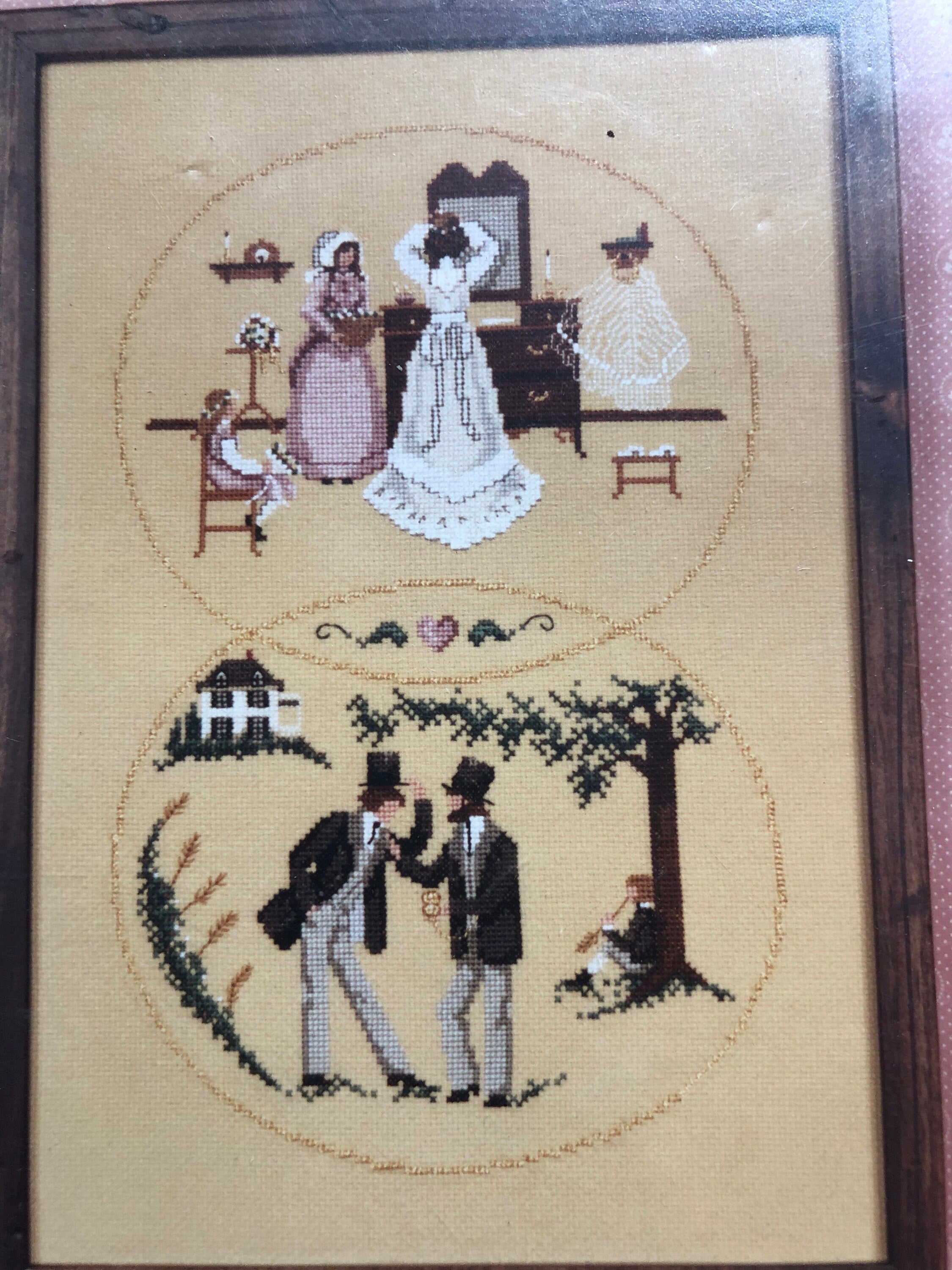 Wedding Day Heart Of The Country Cross Stitch Pattern