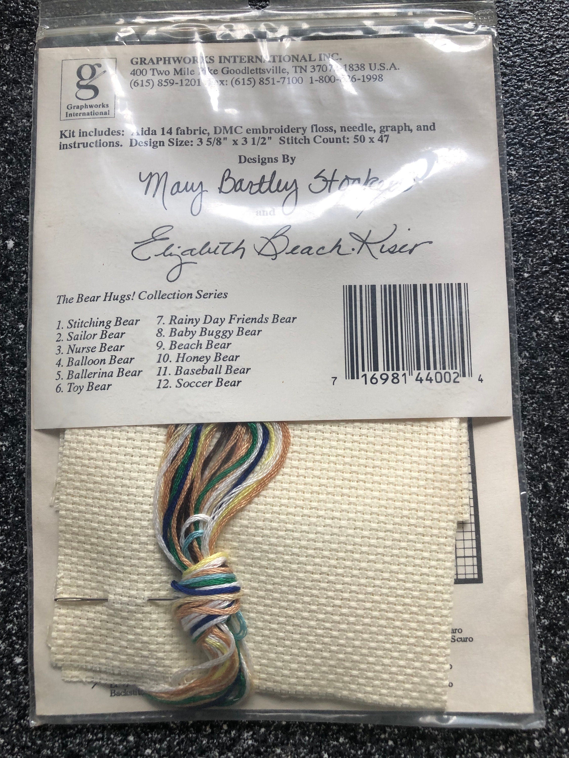 Sailor Bear bear Hugs  Counted Cross Stitch Kit