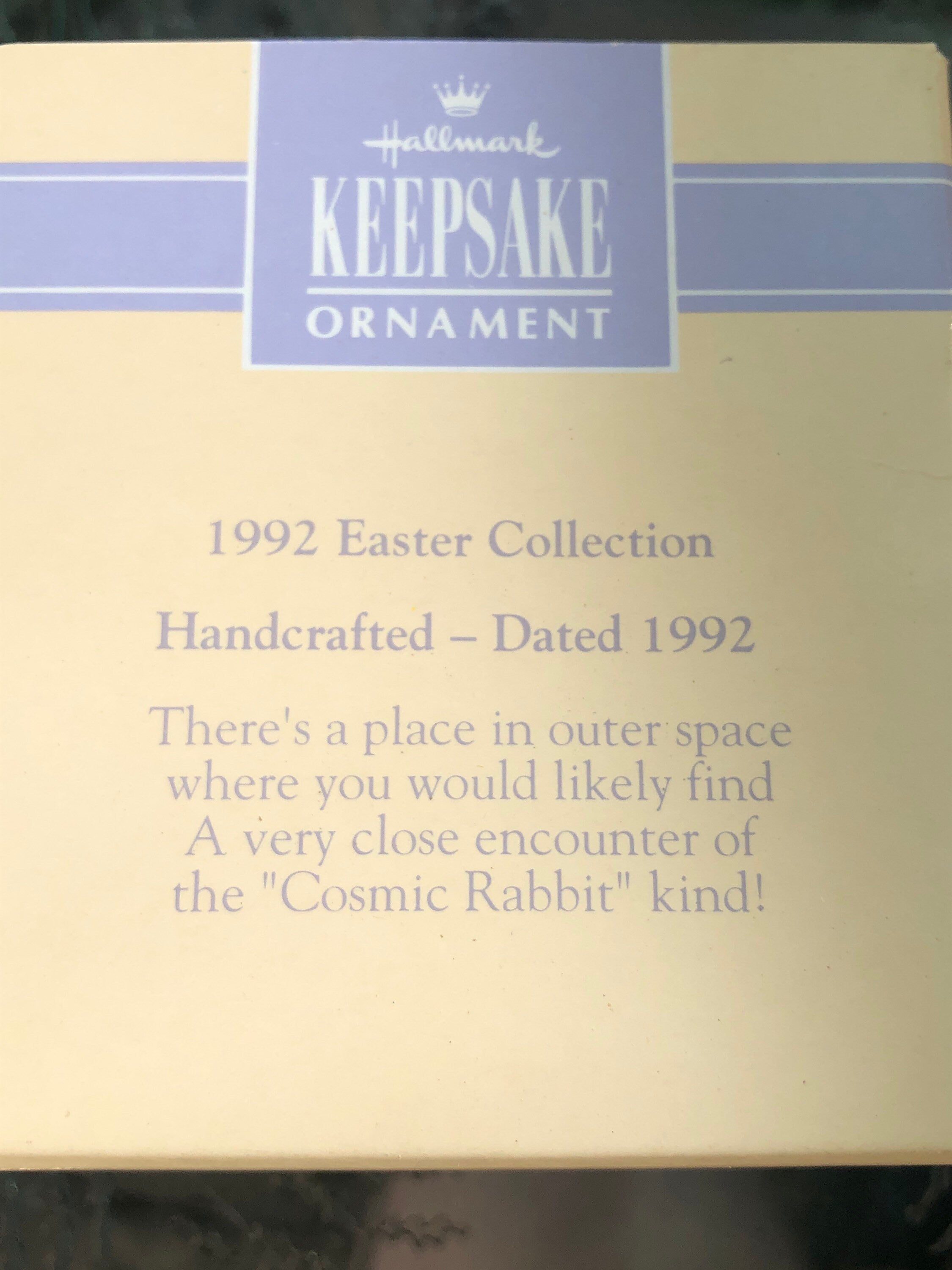 Cosmic Rabbit Hallmark Keepsake Ornament Rabbit