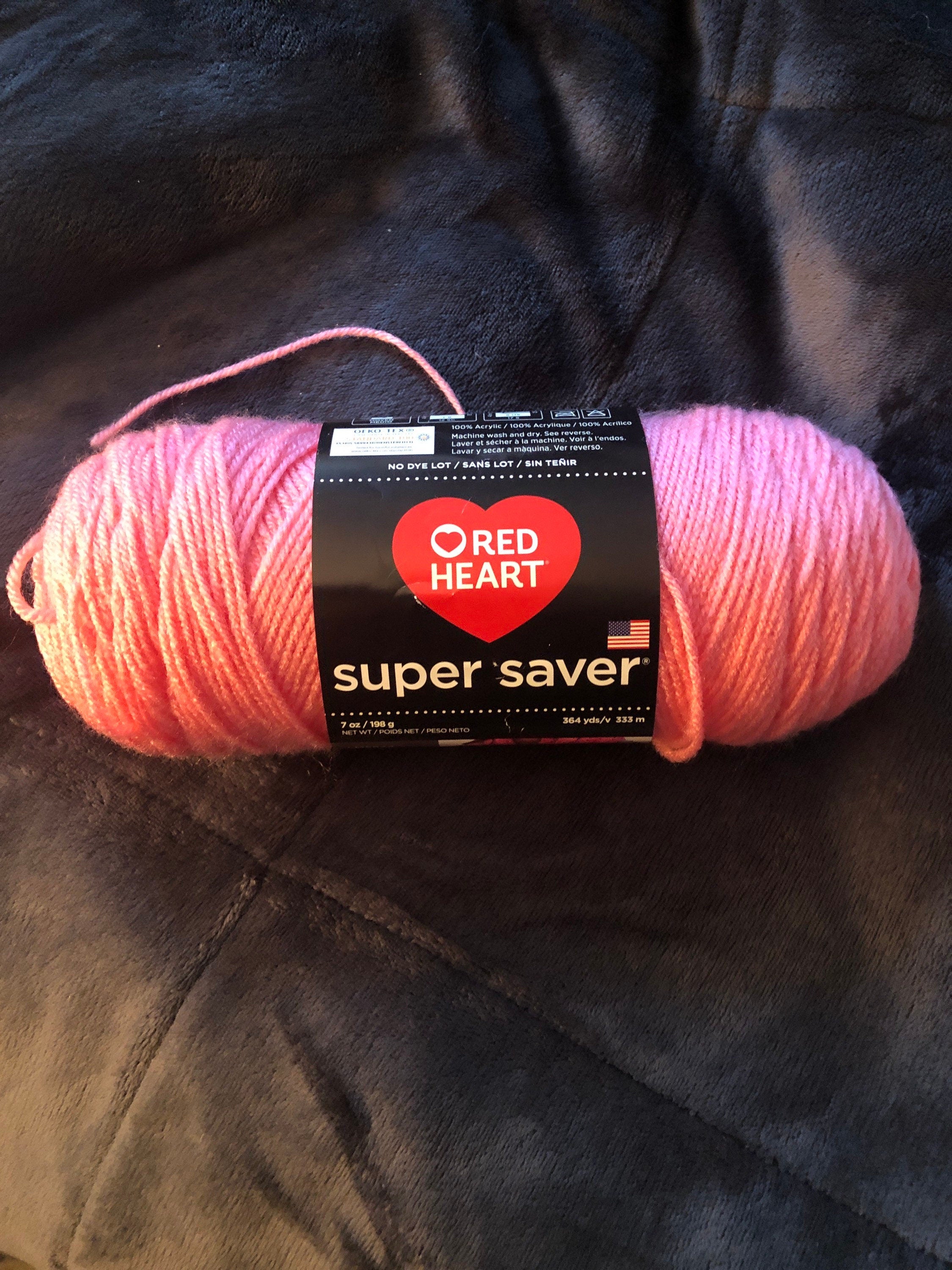 Red Heart Super Saver Perfect Pink Worsted Yarn