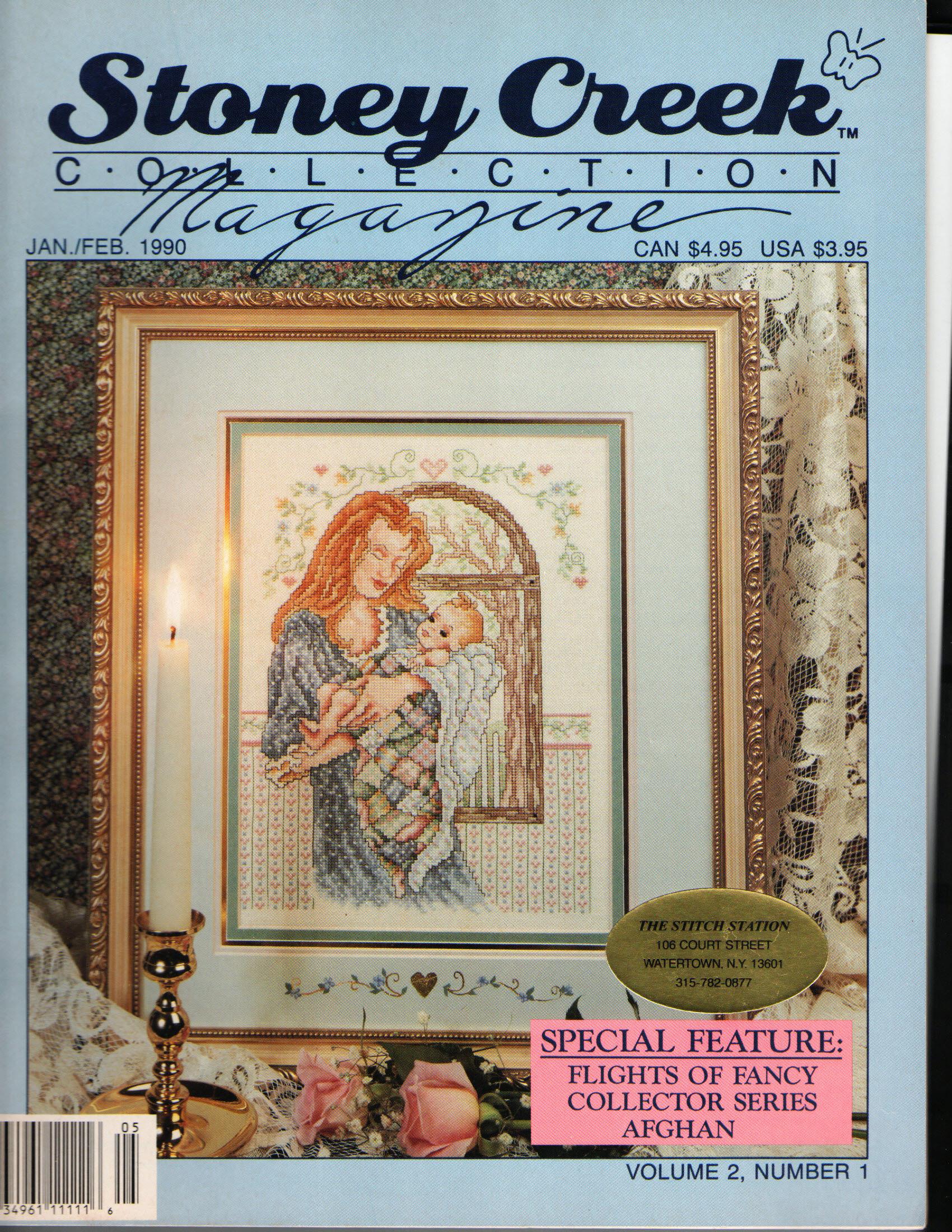 Stoney Creek Collection Magazine Jan Feb 1990 Cross Stitch