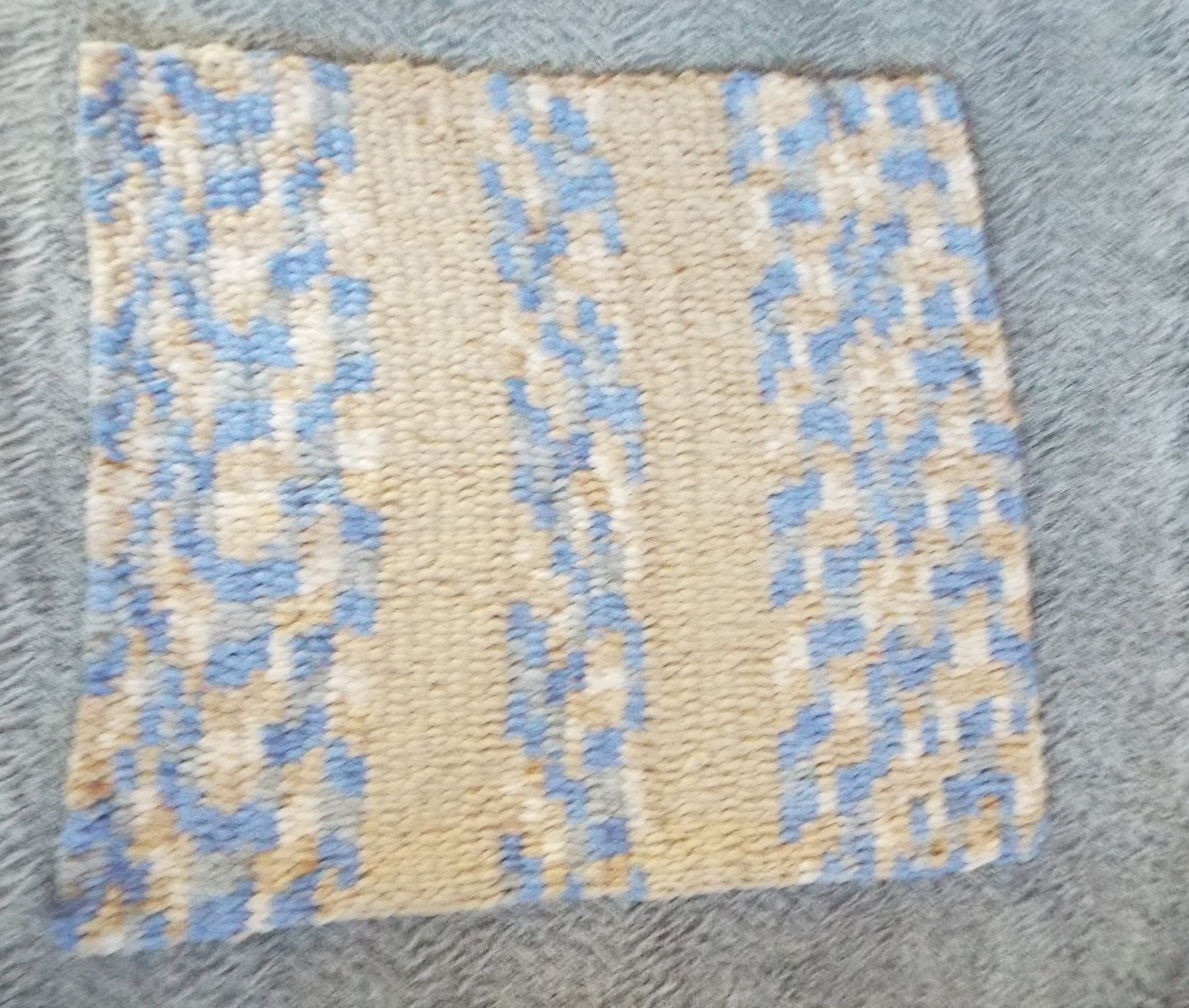 Blue White and Gray Baby Blanket Throw