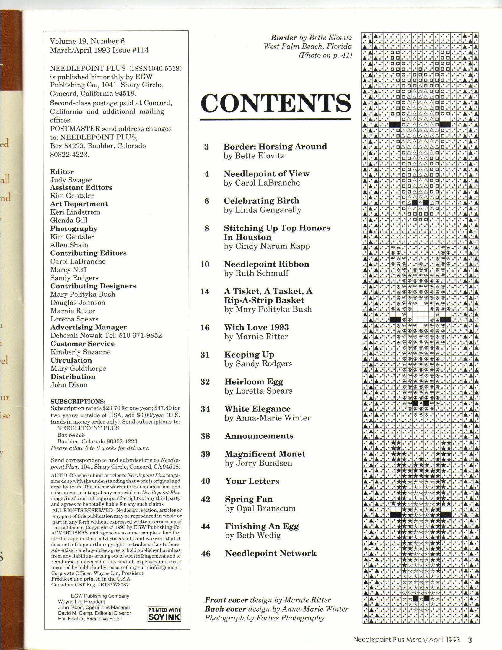 Needlepoint Plus Magazine April 1993